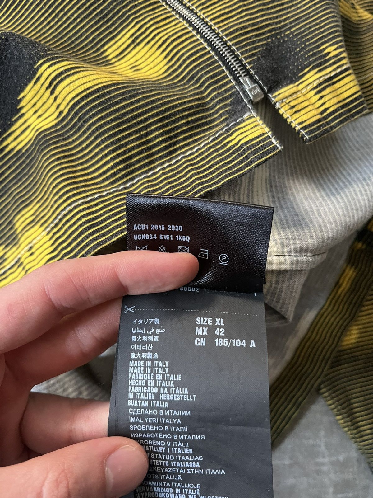 Prada Prada S/S 15 racing all over zip jacket yellow black Size US XL / EU 56 / 4 - 13 Thumbnail