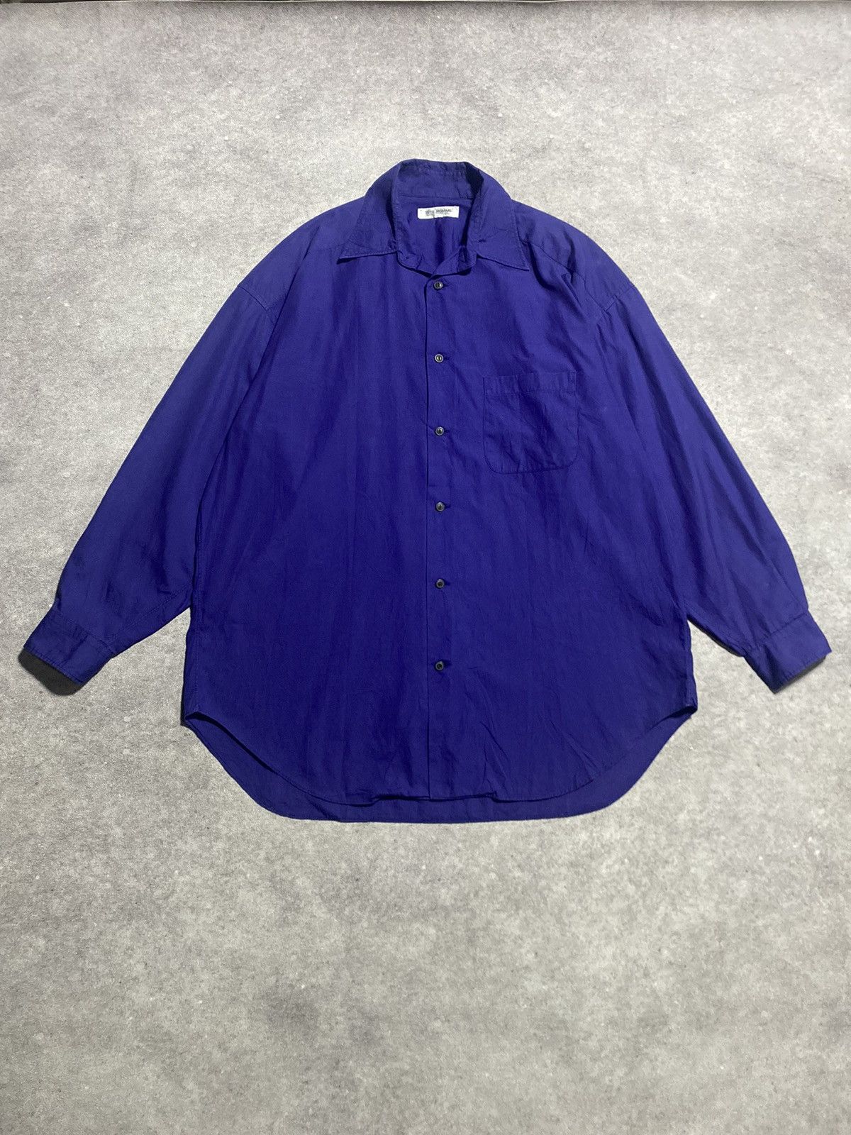 Issey Miyake Issey Miyake Tete Homme Japanese Basic Shirt Size US XL / EU 56 / 4 - 1 Thumbnail