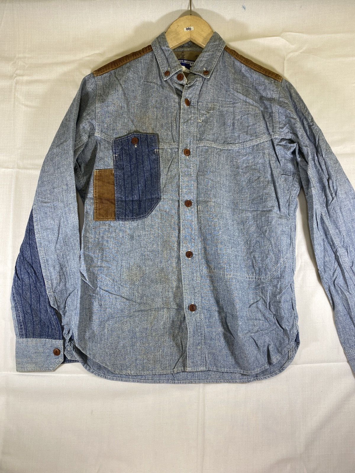 Junya Watanabe denim shirt patches Size US XS / EU 42 / 0 - 1 Thumbnail