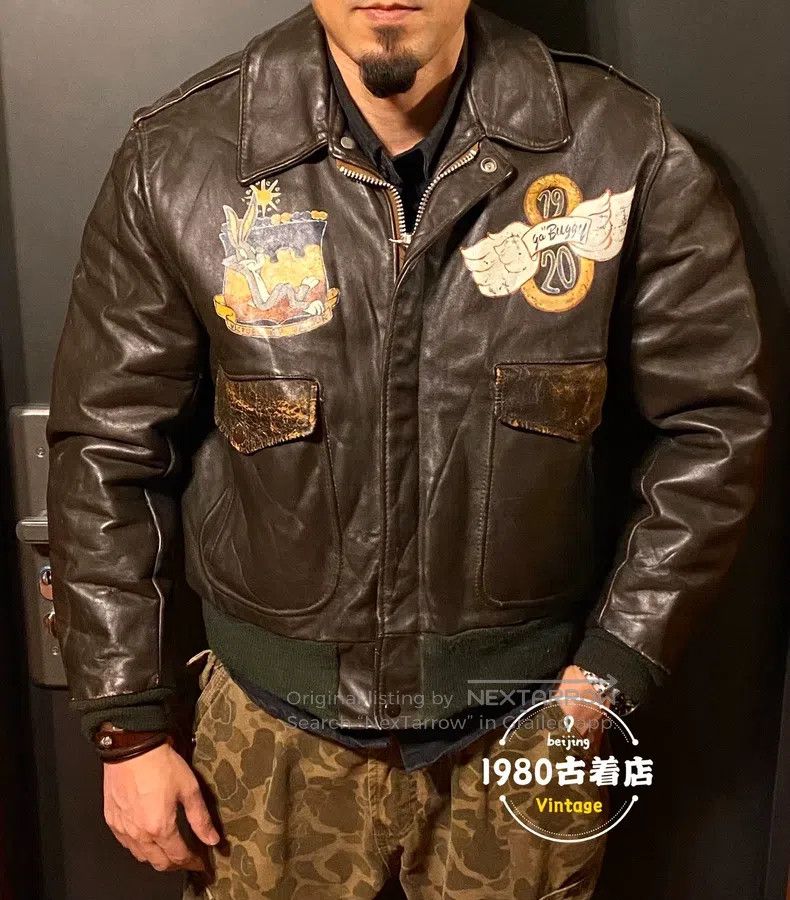 Schott Schott A-2 cowhide flight jacket Size US XS / EU 42 / 0 - 2 Thumbnail