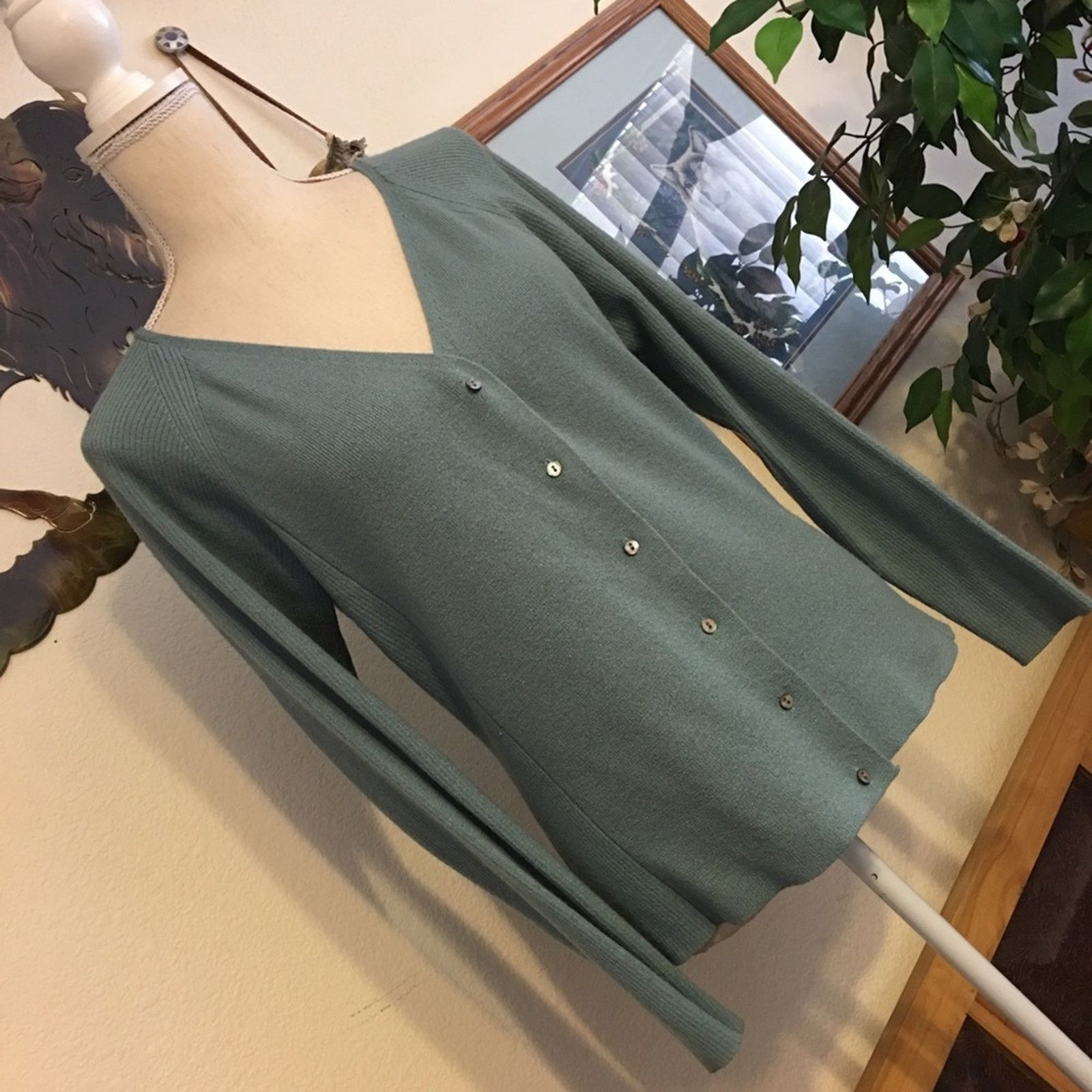 Other Hillard & Hanson blue lightweight button sweater Size M / US 6-8 / IT 42-44 - 2 Thumbnail