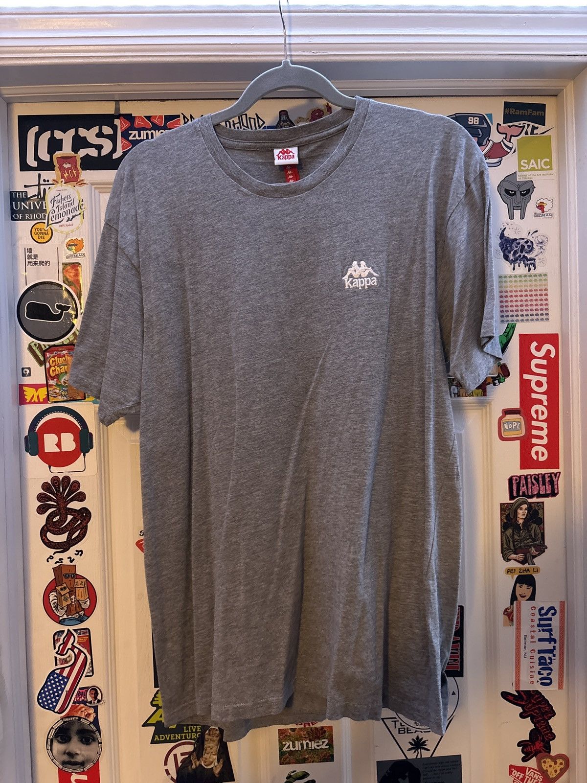 Kappa Vintage Kappa Grey tee Size US L / EU 52-54 / 3 - 1 Thumbnail