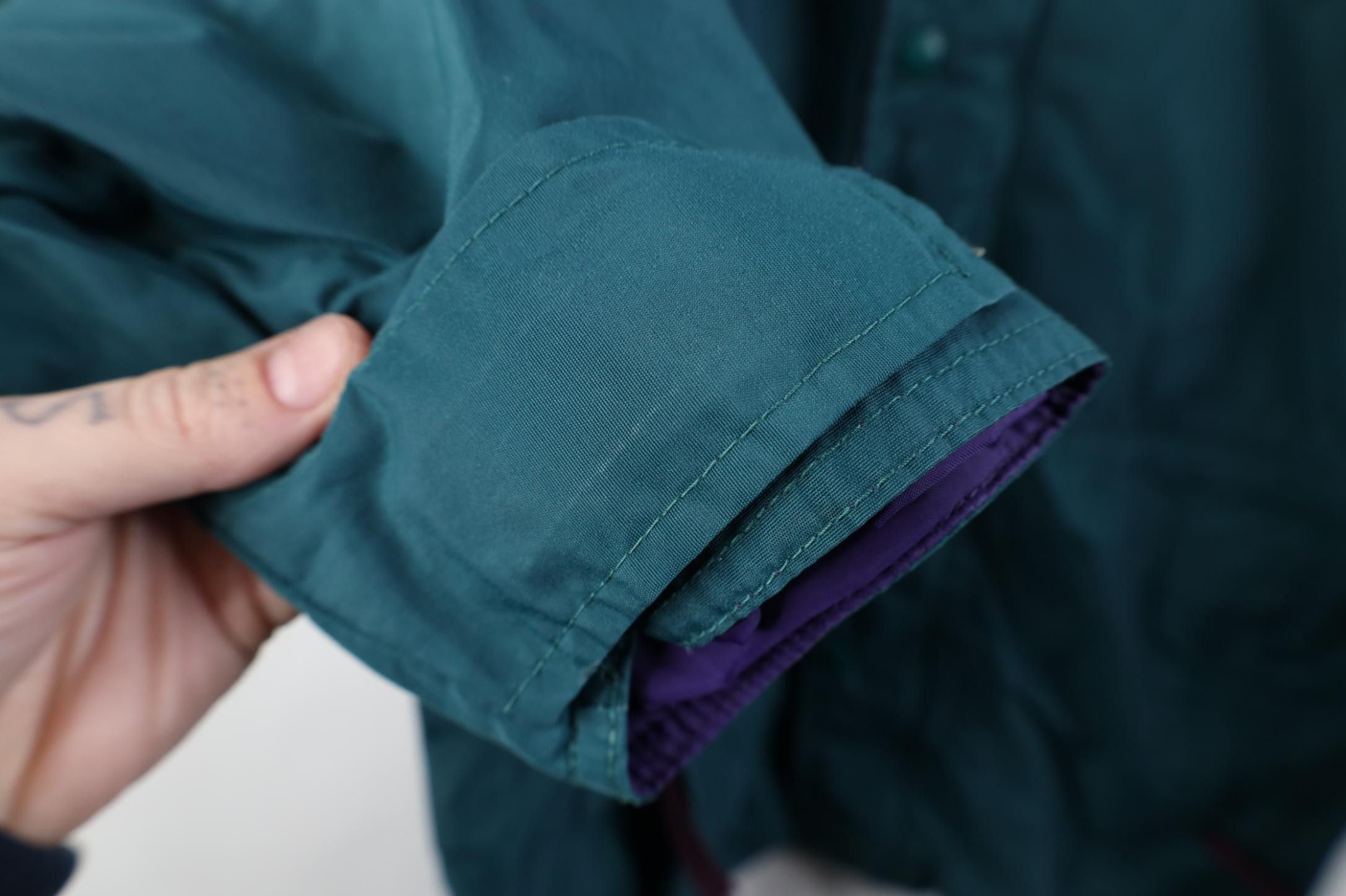Columbia Vintage90s Columbia Hooded Rain Parka Jacket Coat Green Size US M / EU 48-50 / 2 - 8 Thumbnail