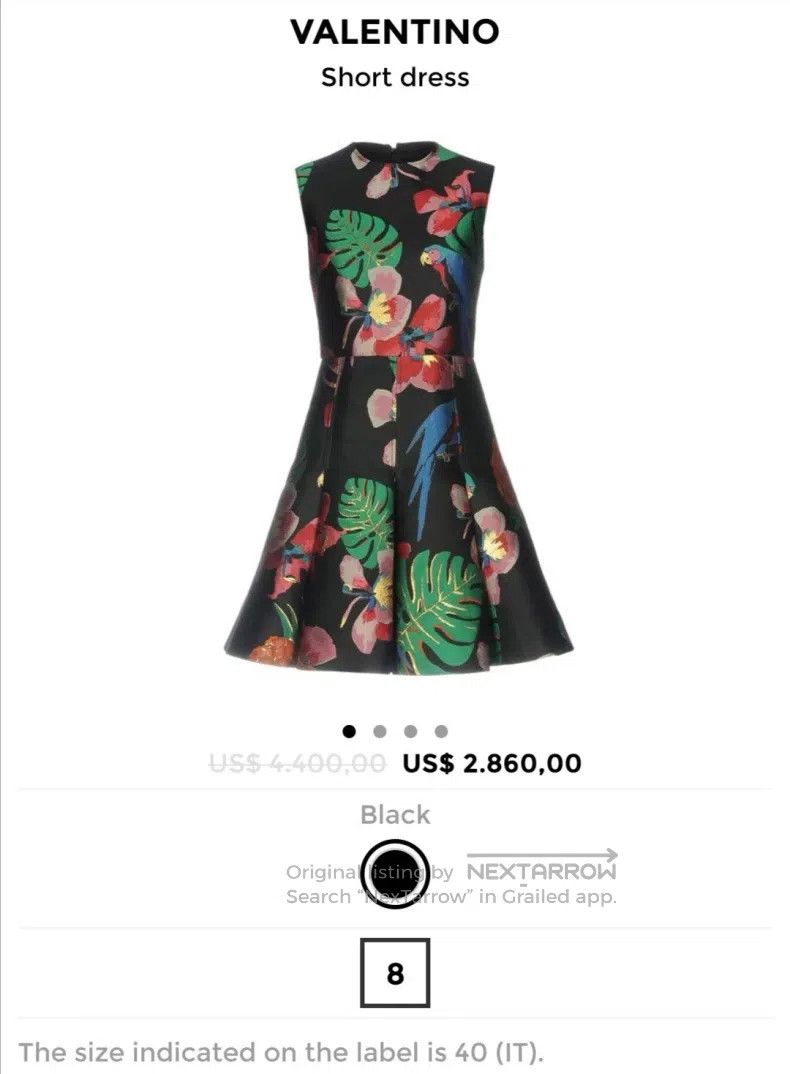 Valentino Valentino A brocade vest and a large swing dress Size S / US 4 / IT 40 - 9 Thumbnail