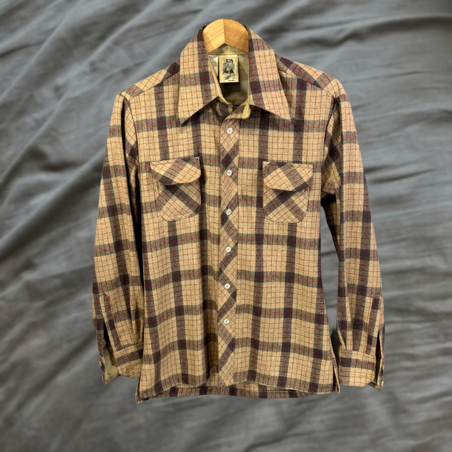 Vintage VINTAGE Kennington Shirt Mens Medium Plaid Wool Blend Button Up Western 70s Size US M / EU 48-50 / 2 - 1 Thumbnail