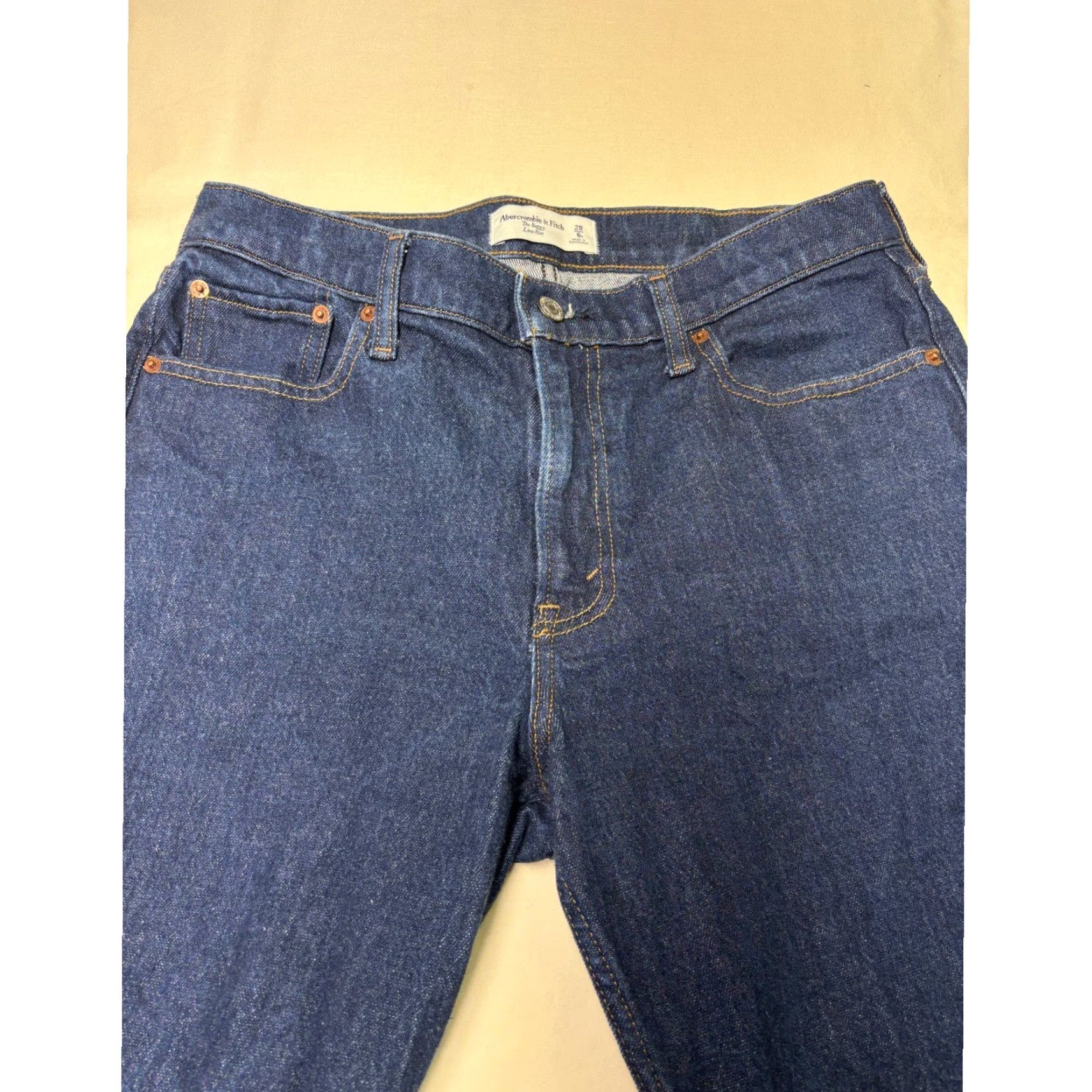 Abercrombie & Fitch VINTAGE Abercrombie Fitch Baggy Low Rise Dark Wash Jeans Women 32X29 Denim Jeans Baggy Fit Low Rise Dark Wash Abercrombie Fitch Jeans Women 32 Size 24" / US 00 / IT 34 - 2 Thumbnail