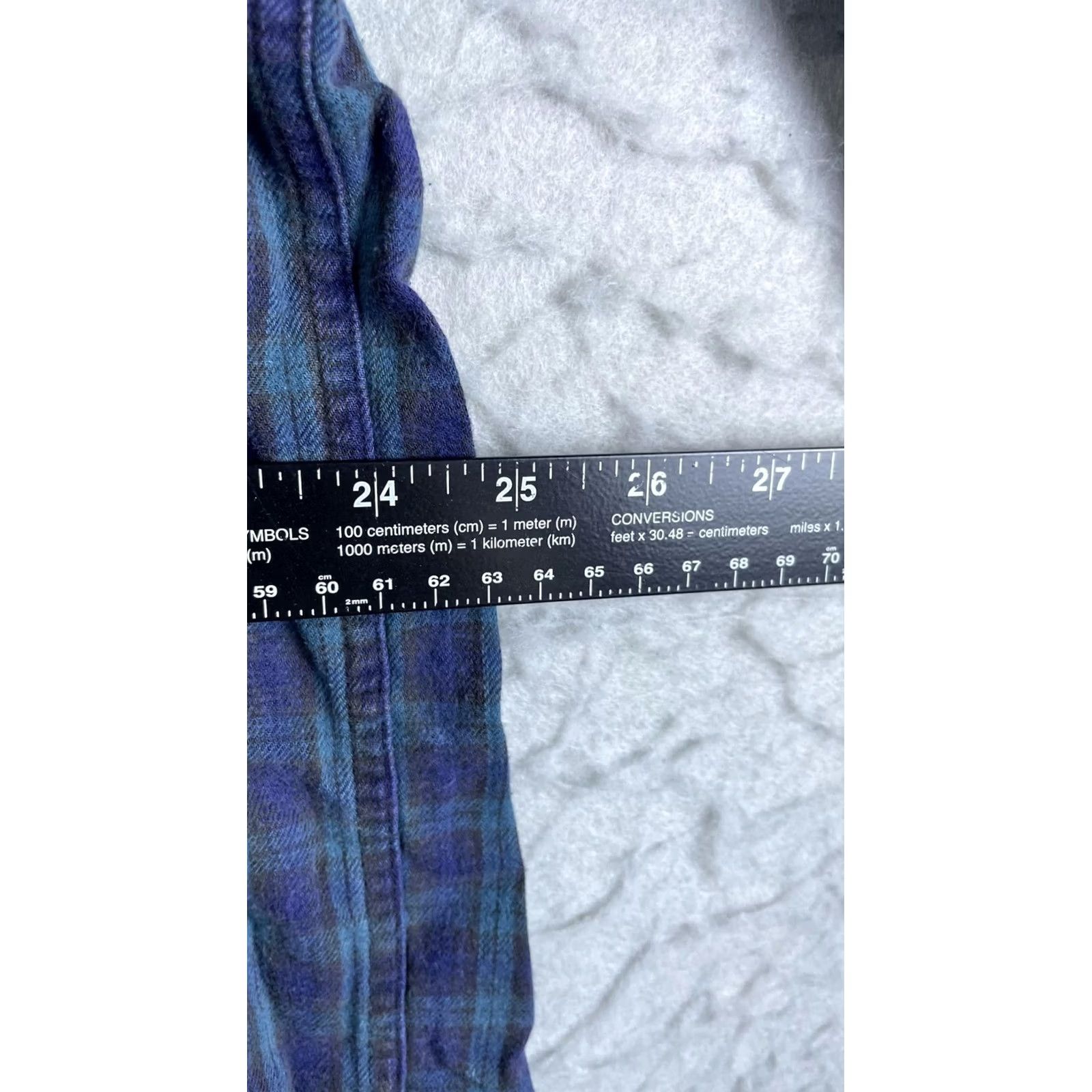 Disney The Disney Store Shirt Mens XL Blue Plaid Flannel Button Mickey Mouse Size US XL / EU 56 / 4 - 4 Thumbnail