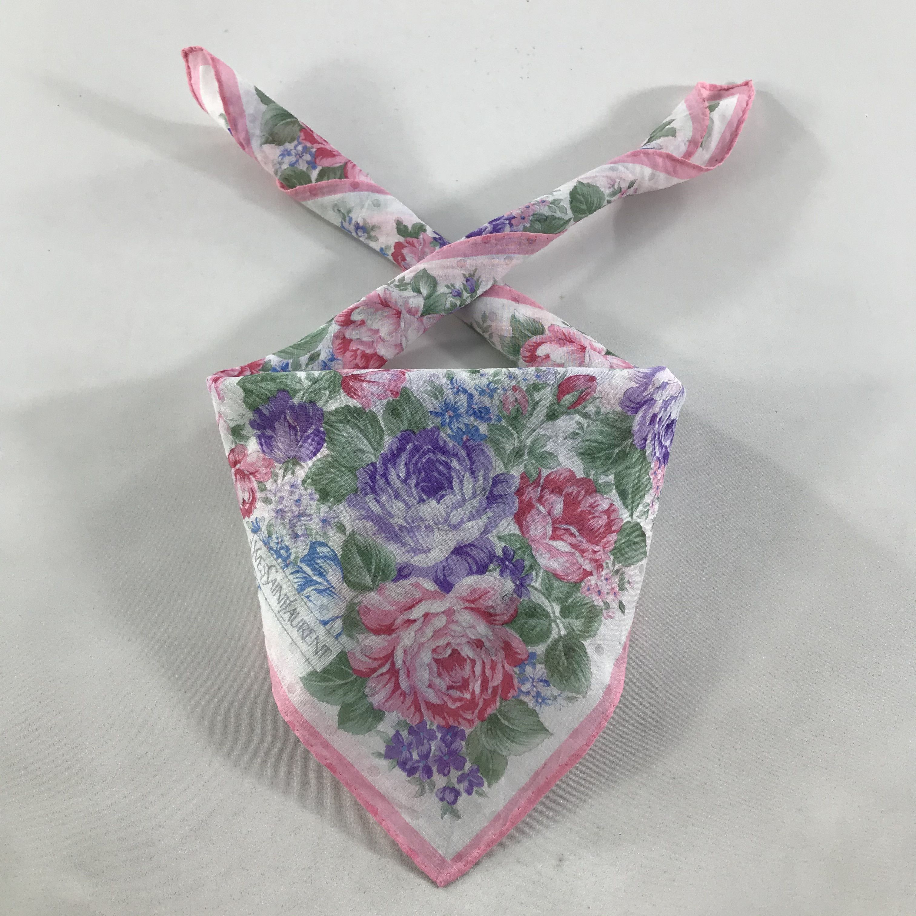 Vintage × Yves Saint Laurent Yves Saint Laurent Bandana / Handkerchief/Neckerchief -S1737 Size ONE SIZE - 3 Thumbnail