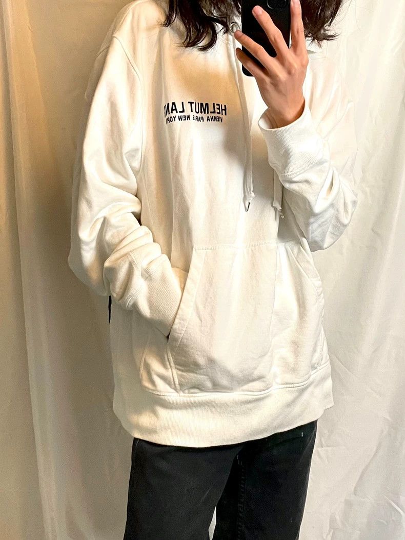 Helmut Lang Helmut Lang size LSlogan Print Hooded Sweater 2501-Nextarr Size US L / EU 52-54 / 3 - 2 Thumbnail