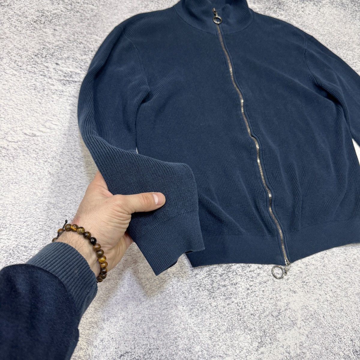 Other Kangra Italy Full Zip Cotton Cardigan Sweater Blue M size Size US M / EU 48-50 / 2 - 3 Thumbnail