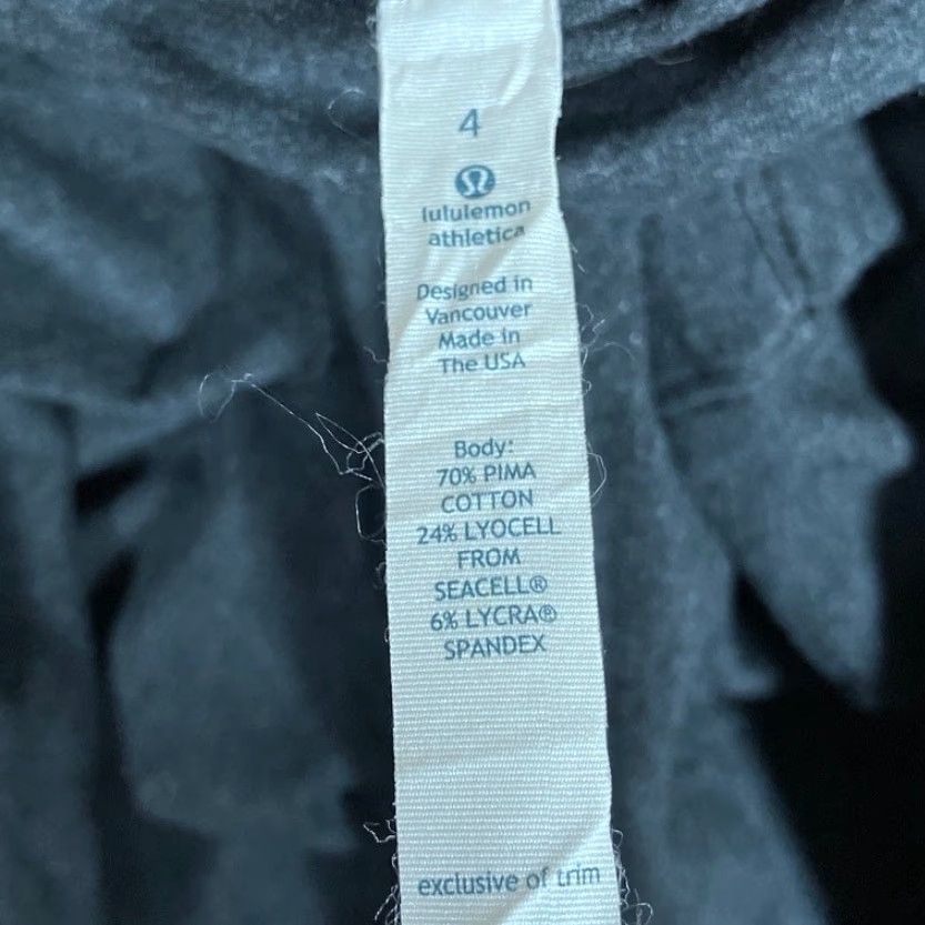 Lululemon Lululemon Athletica Women Sweater Charcoal Iconic Wrap Long Sleeve Stretch 4 Size S / US 4 / IT 40 - 6 Thumbnail