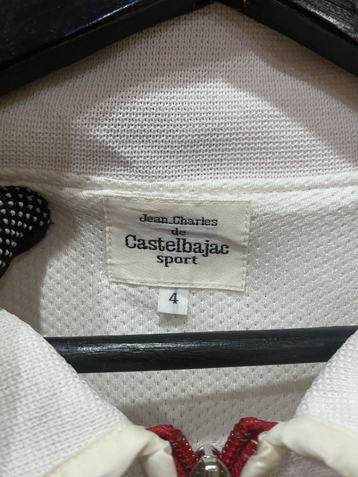 Jean Charles De Castelbajac Vintage Jean-Charles de Castelbajac Sport Mesh Jacket White Size US L / EU 52-54 / 3 - 5 Thumbnail