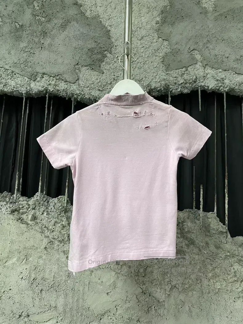 Balenciaga Balenciaga Pink Destroyed Vintage Short Sleeve Size US XS / EU 42 / 0 - 2 Thumbnail