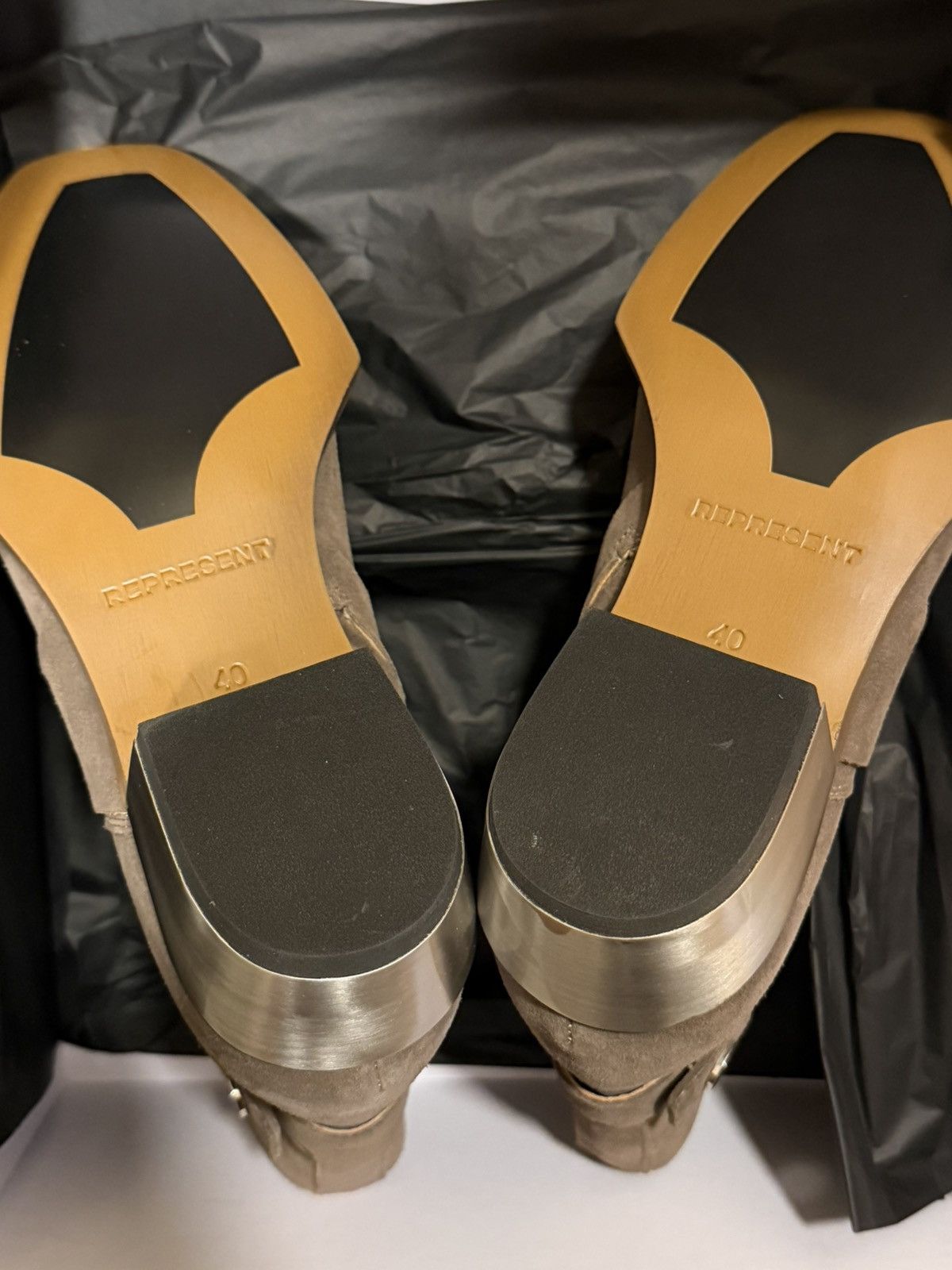 Represent Clo. Strapped Boot - Taupe Suede Size US 7 / EU 40 - 4 Thumbnail