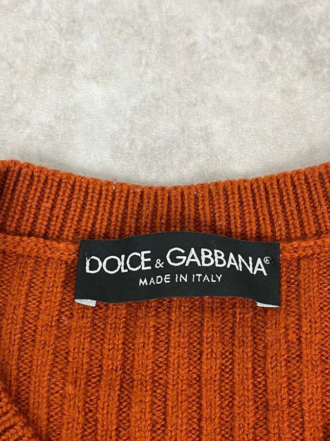 Dolce & Gabbana 2000s Dolce & Gabbana Orange Minimalist Sweater Size US S / EU 44-46 / 1 - 8 Thumbnail