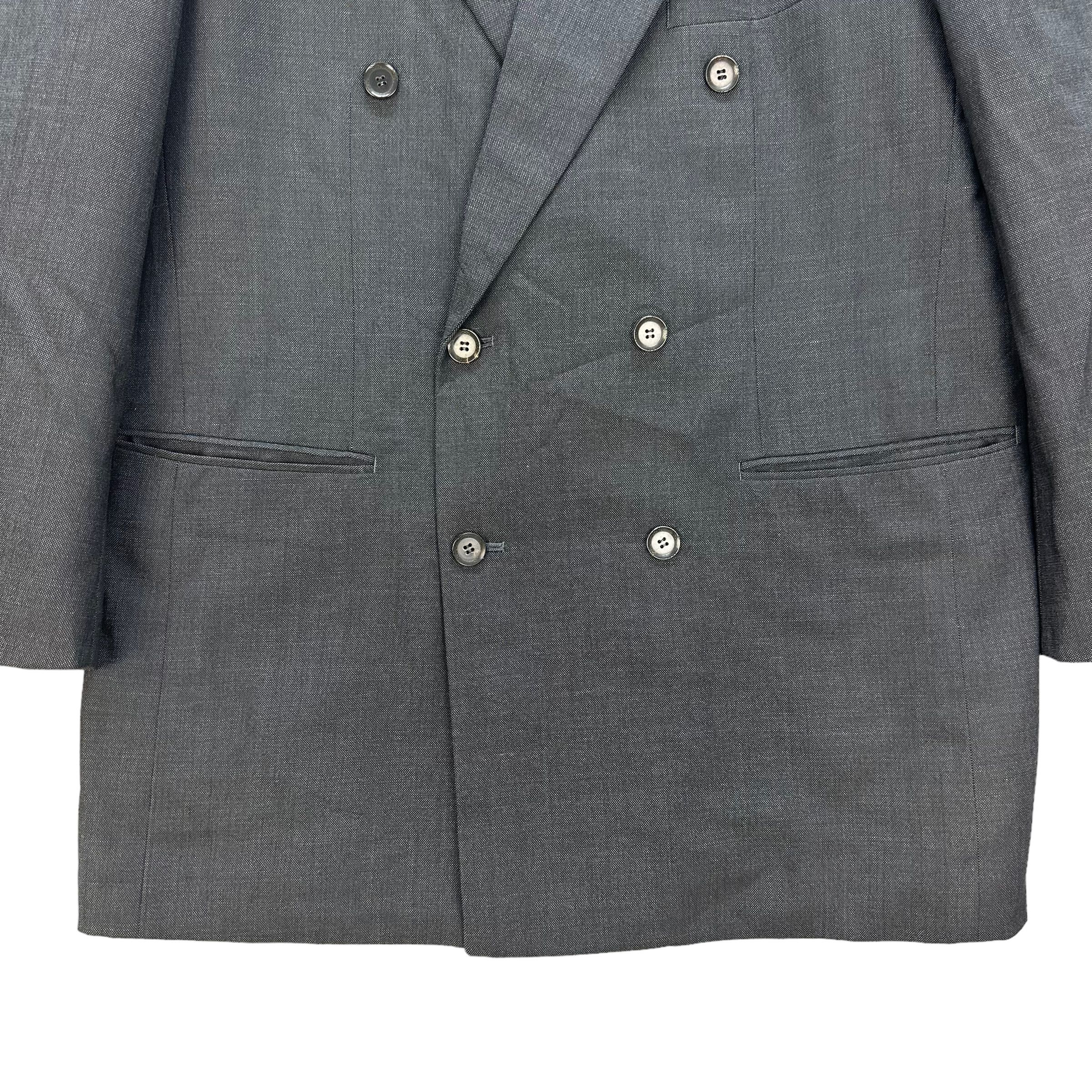 Christian Dior Monsieur CHRISTIAN DIOR DOUBLE BREASTED SUIT JACKET #8298-002 Size 44R - 3 Thumbnail