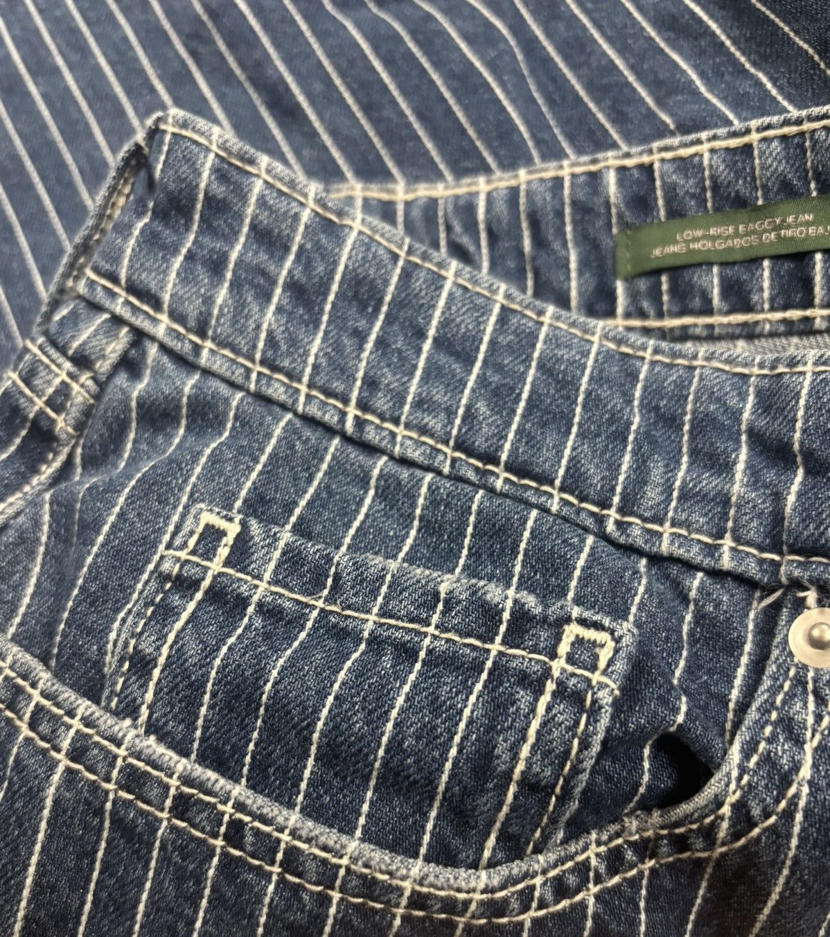 Other Unisex Baggy Pinstripe Jeans (Wild Fable) Size US 34 / EU 50 - 5 Thumbnail