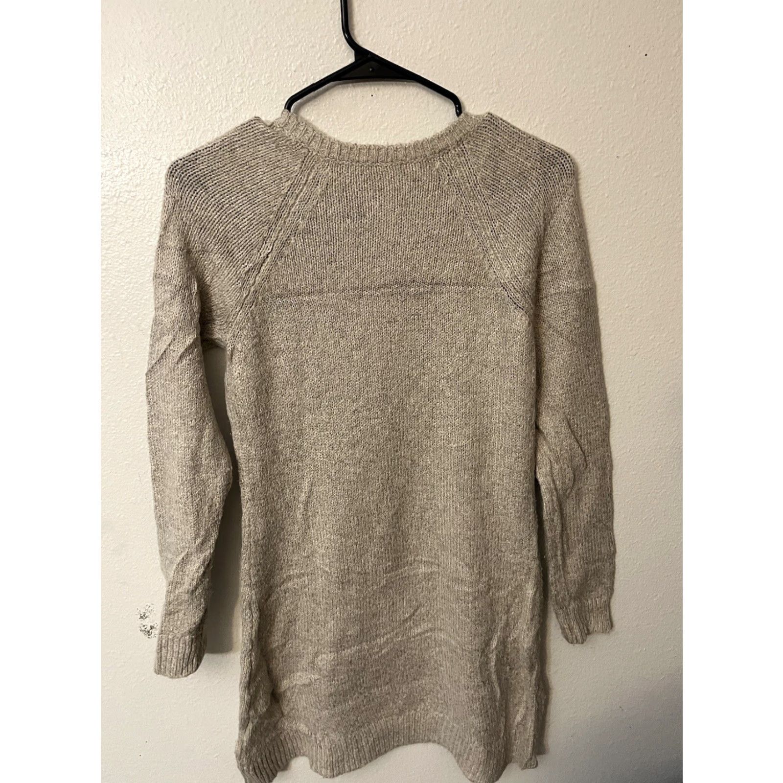 Abercrombie & Fitch Abercrombie & Fitch Sweater Dress Zipper Accents Women’s Size PXS Beige Casual Knit Pullover Crew Neck Long Sleeve Zip Size XS / US 0-2 / IT 36-38 - 3 Thumbnail