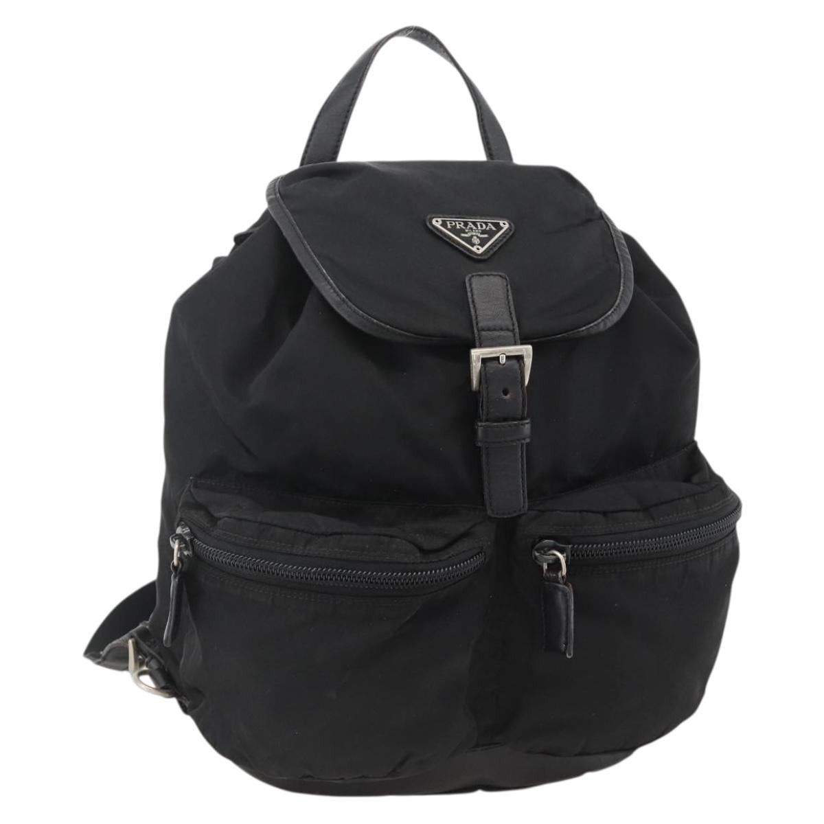 Prada PRADA Robot Backpack Nylon Black Silver Auth 176514SAV  display picture 3