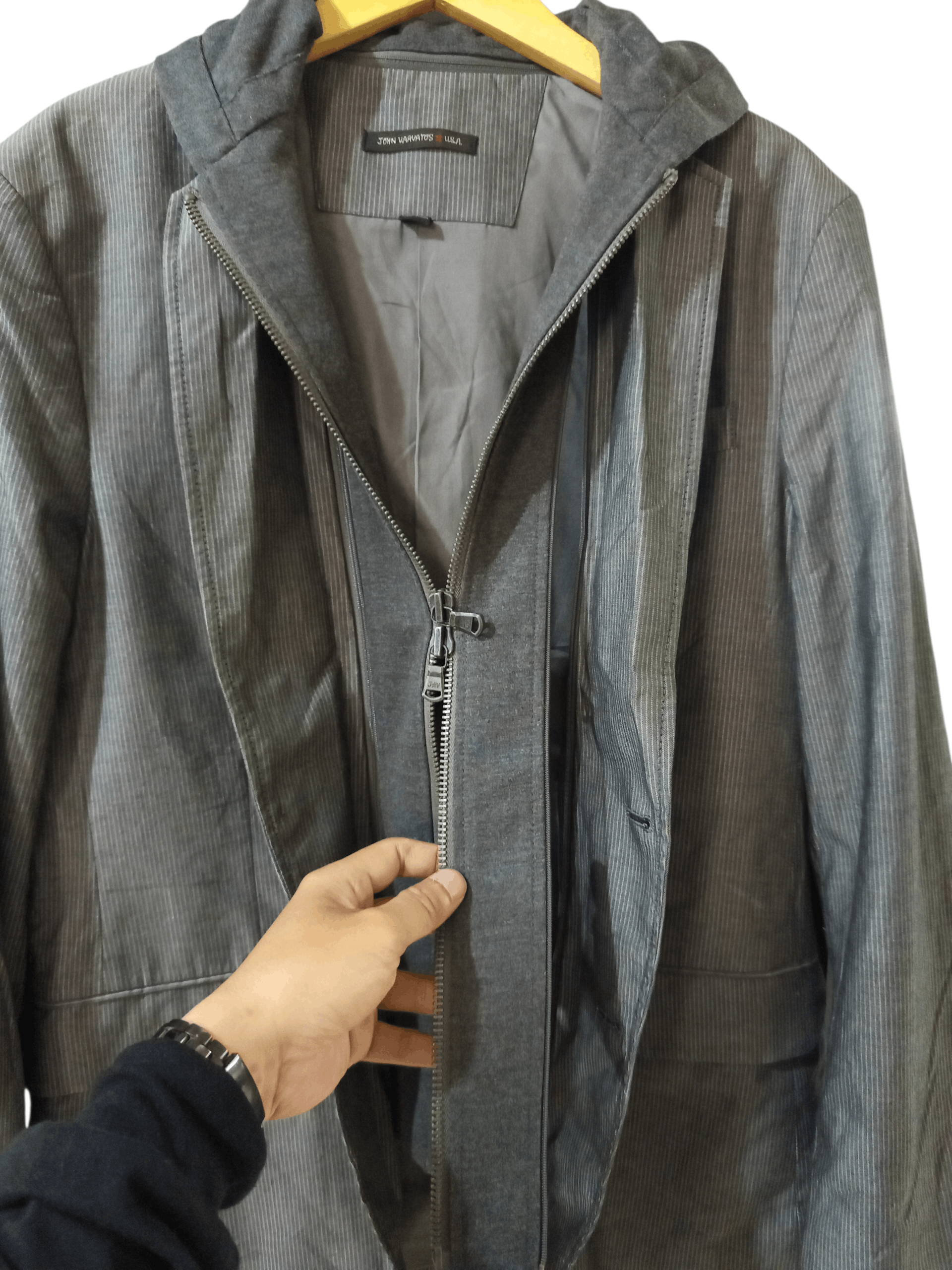John Varvatos John Varvatos Hooded Blazer Size US L / EU 52-54 / 3 - 5 Thumbnail