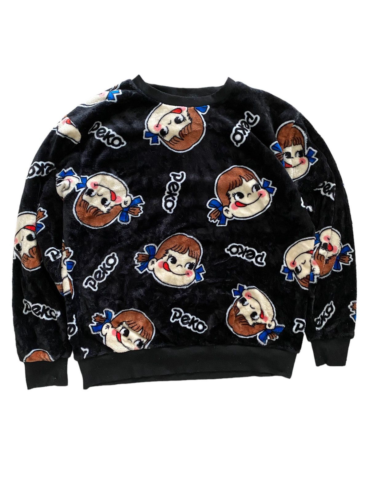 Hypebeast 🇯🇵Vintage PEKO fleece Sweatshirt full print nice designer Size US L / EU 52-54 / 3 - 1 Thumbnail