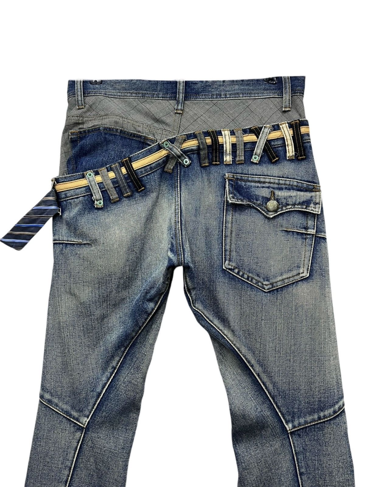 Breath & Stone BREATHMINT Grunge Double Waist Slanted Mudwash Exotic Denim Size US 31 - 4 Thumbnail