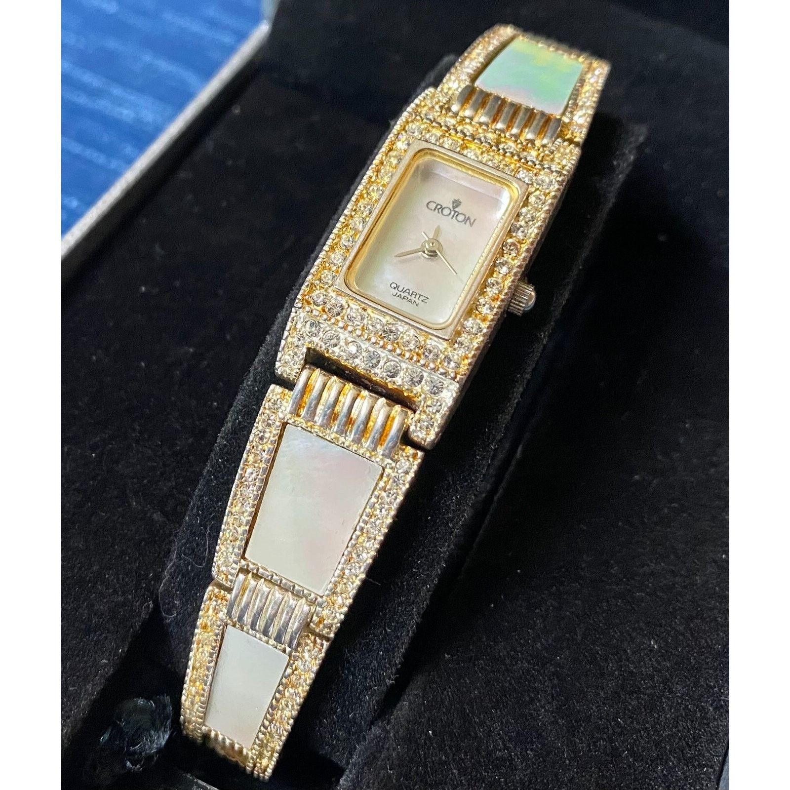 The Unbranded Brand NEEDS BATTERY Croton Mother of Pearl Sterling Silver Watch Size ONE SIZE - 1 Thumbnail