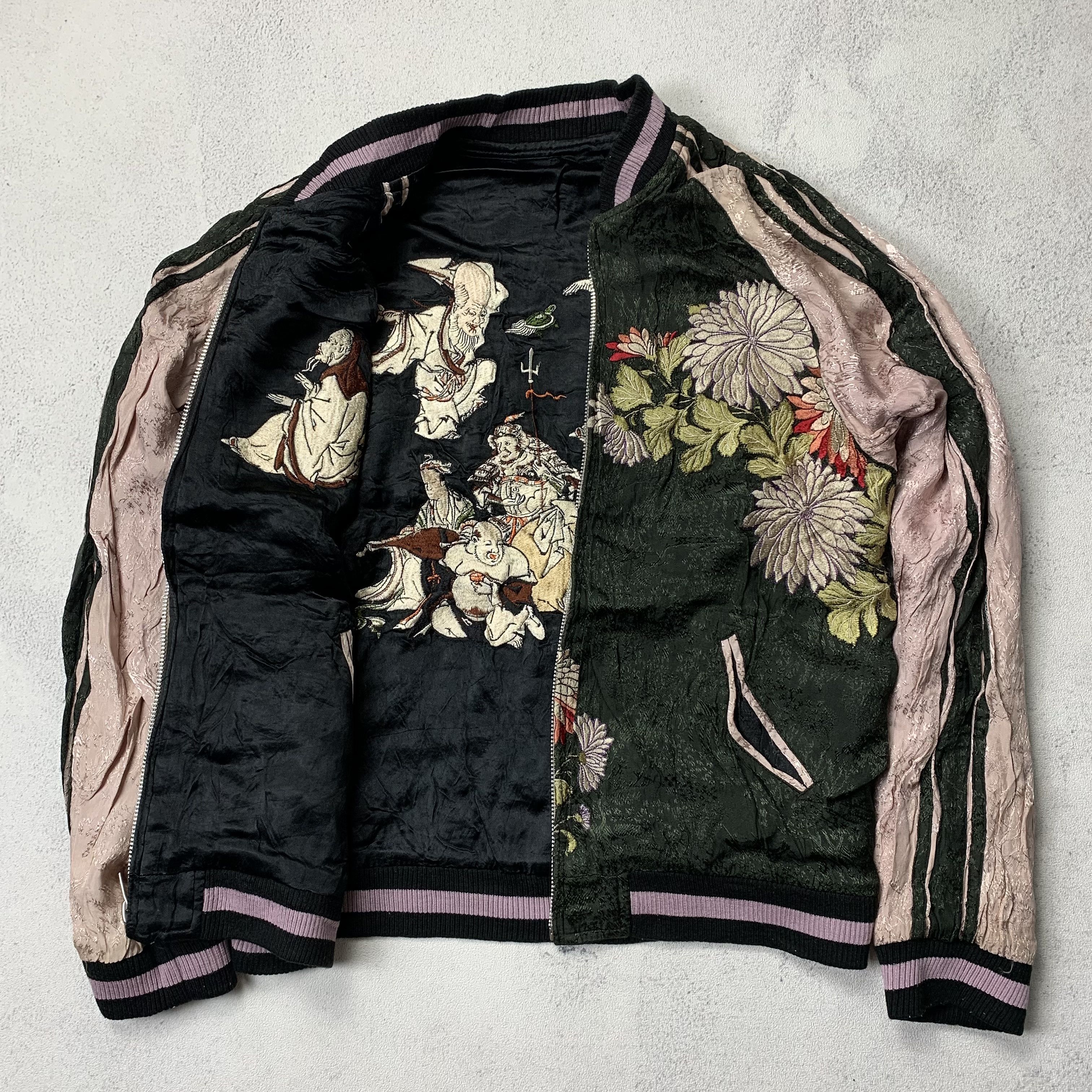 Japanese Brand Reversible Sukajan Jacket Japanese Classic Script Size US M / EU 48-50 / 2 - 2 Thumbnail