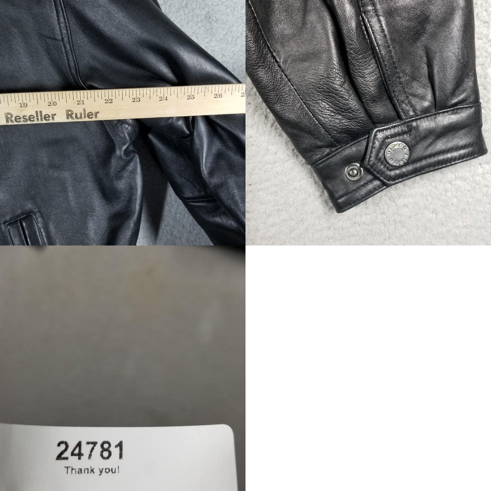 Pierre Cardin Pierre Cardin Jacket Mens XL Black Leather Bomber Quilted Lined Zip Snap Pockets Mens XL Black Leather Bomber Jacket Size US XL / EU 56 / 4 - 8 Thumbnail