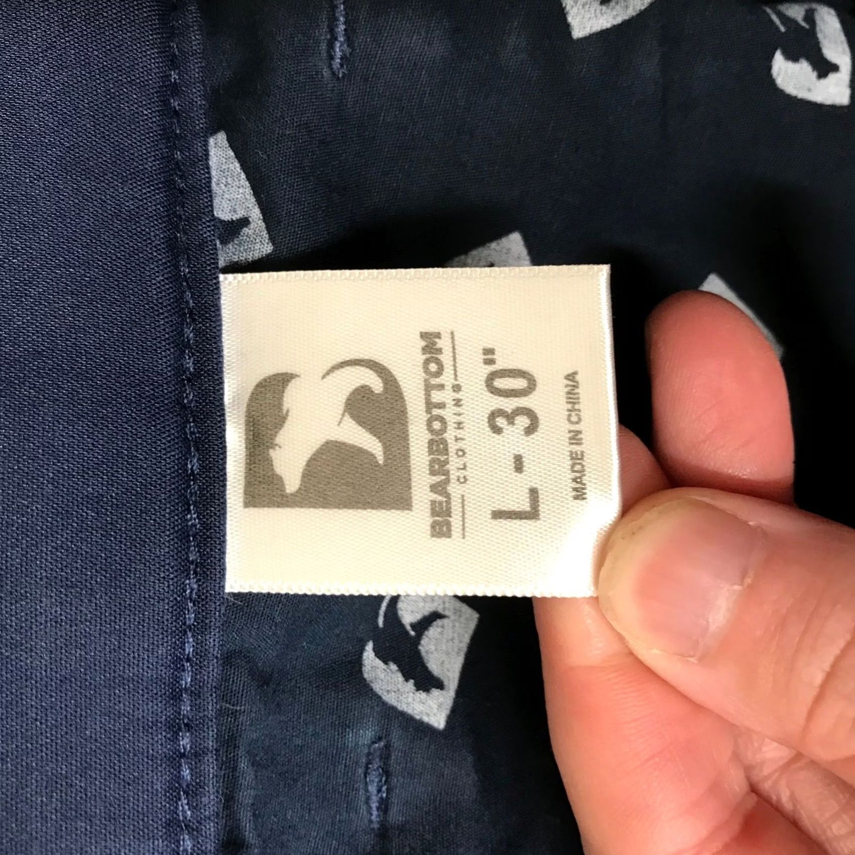 Vintage Bearbottom Clothing Mens Navy Blue Chino Pants Elastic Waist 30in Inseam 30 L Size 30 Straight Khaki/Blue Navy Size US 30 / EU 46 - 7 Thumbnail