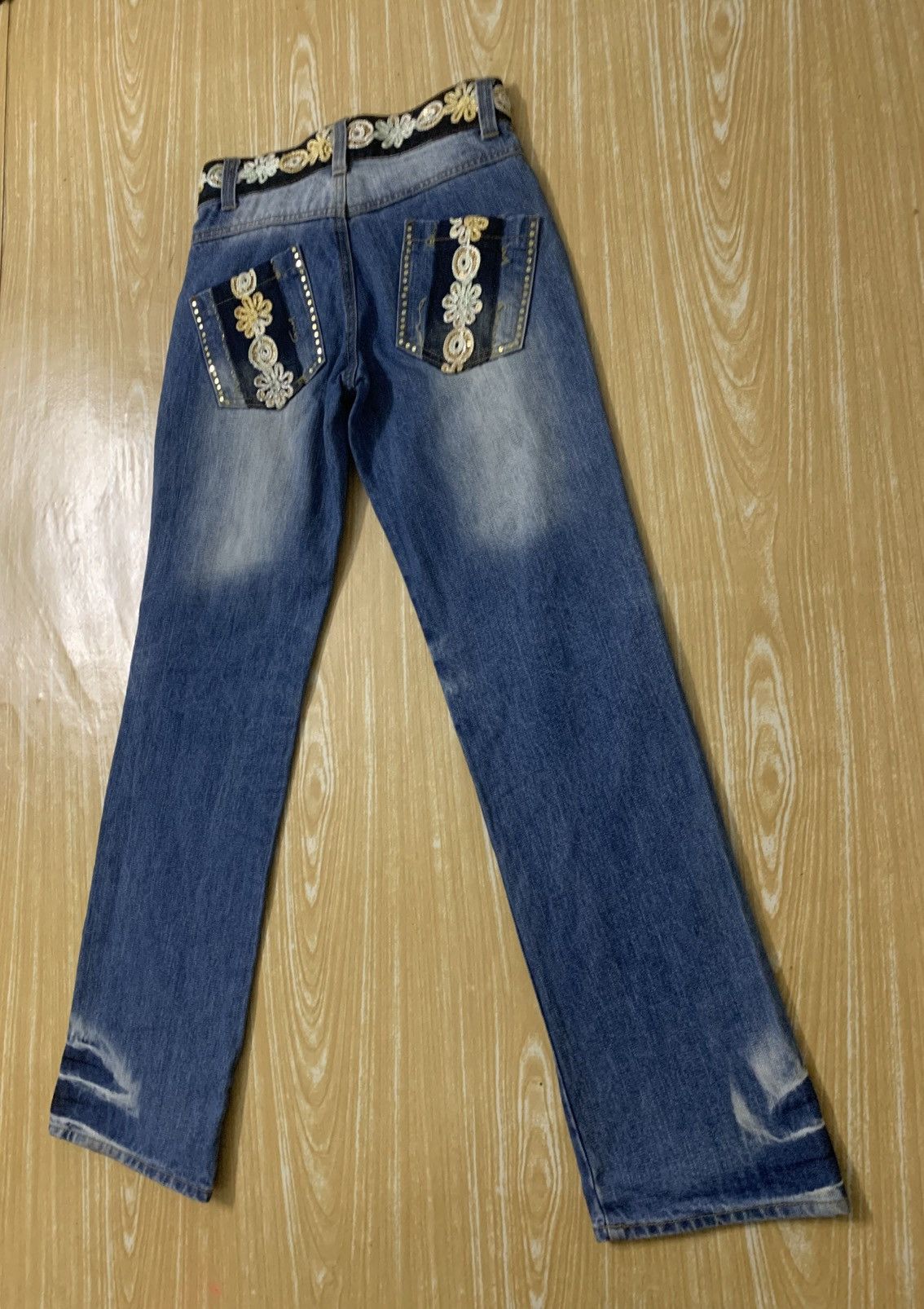 Japanese Brand Blue Moon Blue Rare Design Denim Jeans Pants Size US 28 / EU 44 - 7 Thumbnail