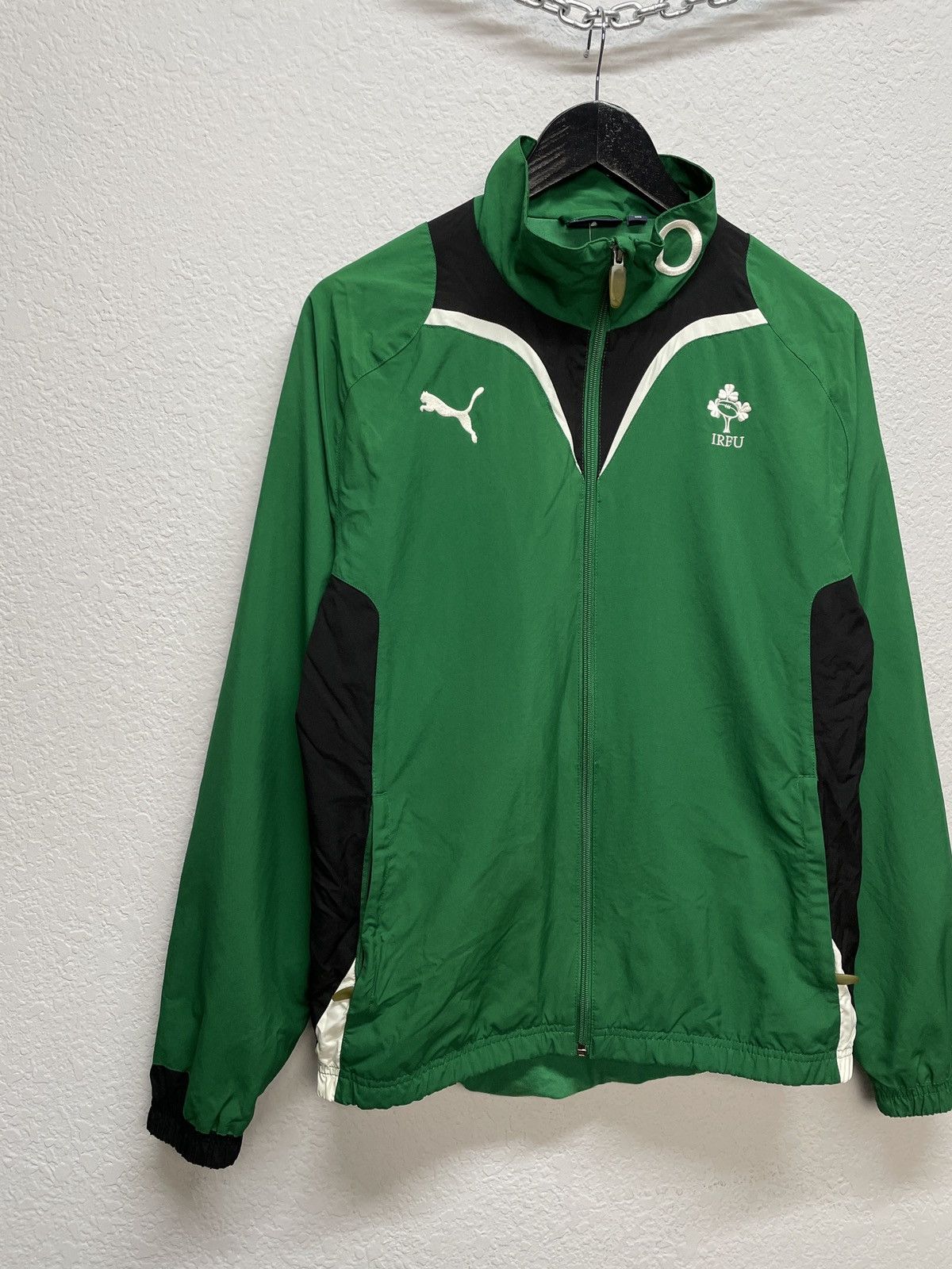Puma Vintage 00s Puma Ireland Rugby Track Jacket IRFU Size US S / EU 44-46 / 1 - 3 Thumbnail