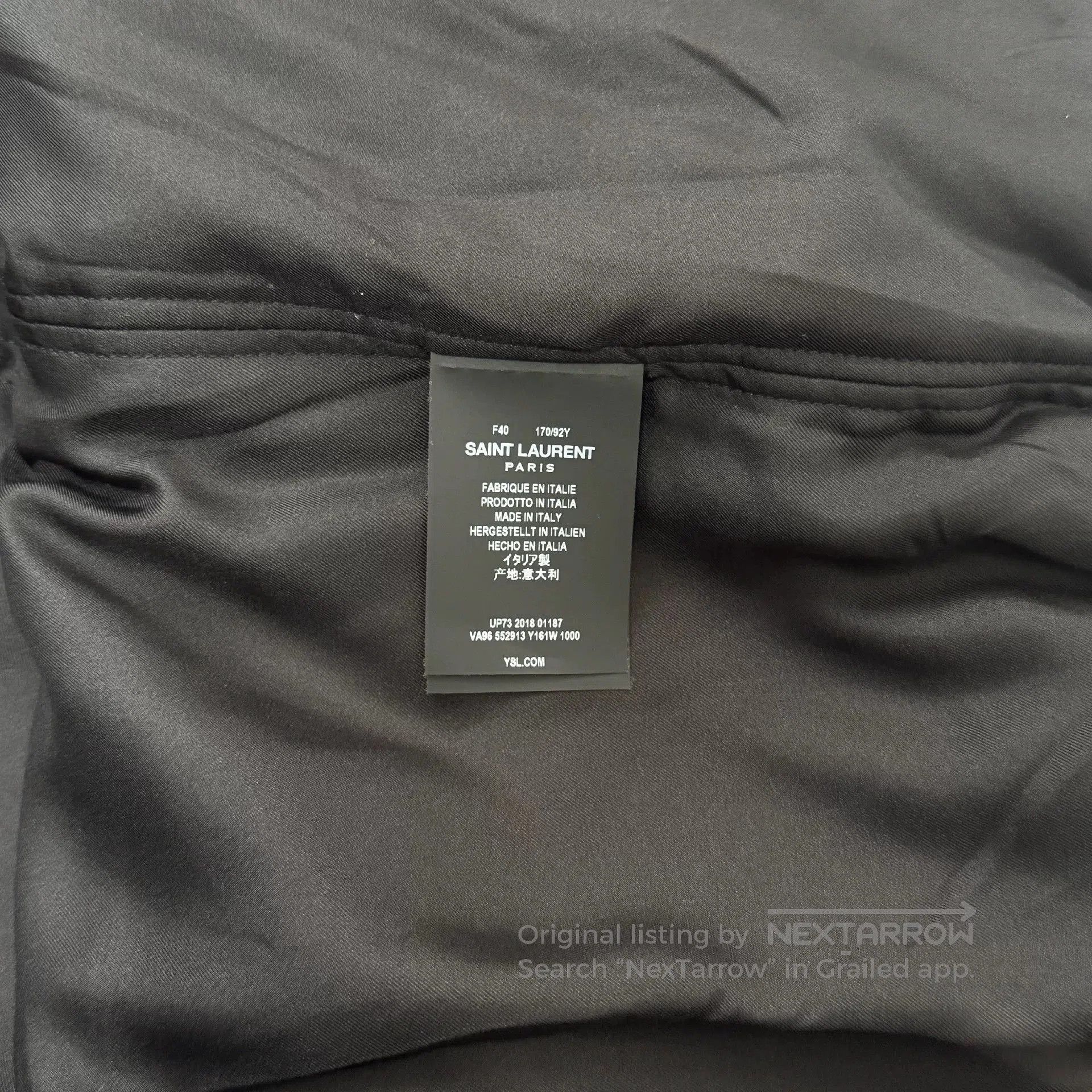 Saint Laurent Paris Saint Laurent Bomber Jacket w/ Embroidery. Size US XXS / EU 40 - 4 Thumbnail