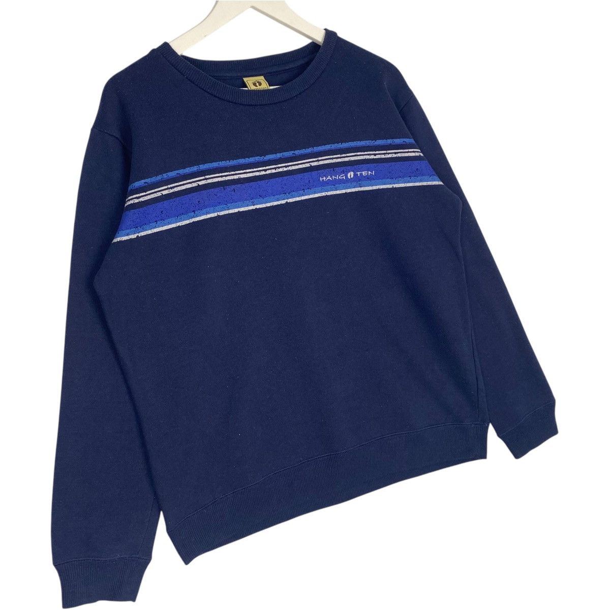 Vintage Vintage Hang Ten Surf Sweatshirt Crewneck Blue Size M Size US M / EU 48-50 / 2 - 3 Thumbnail