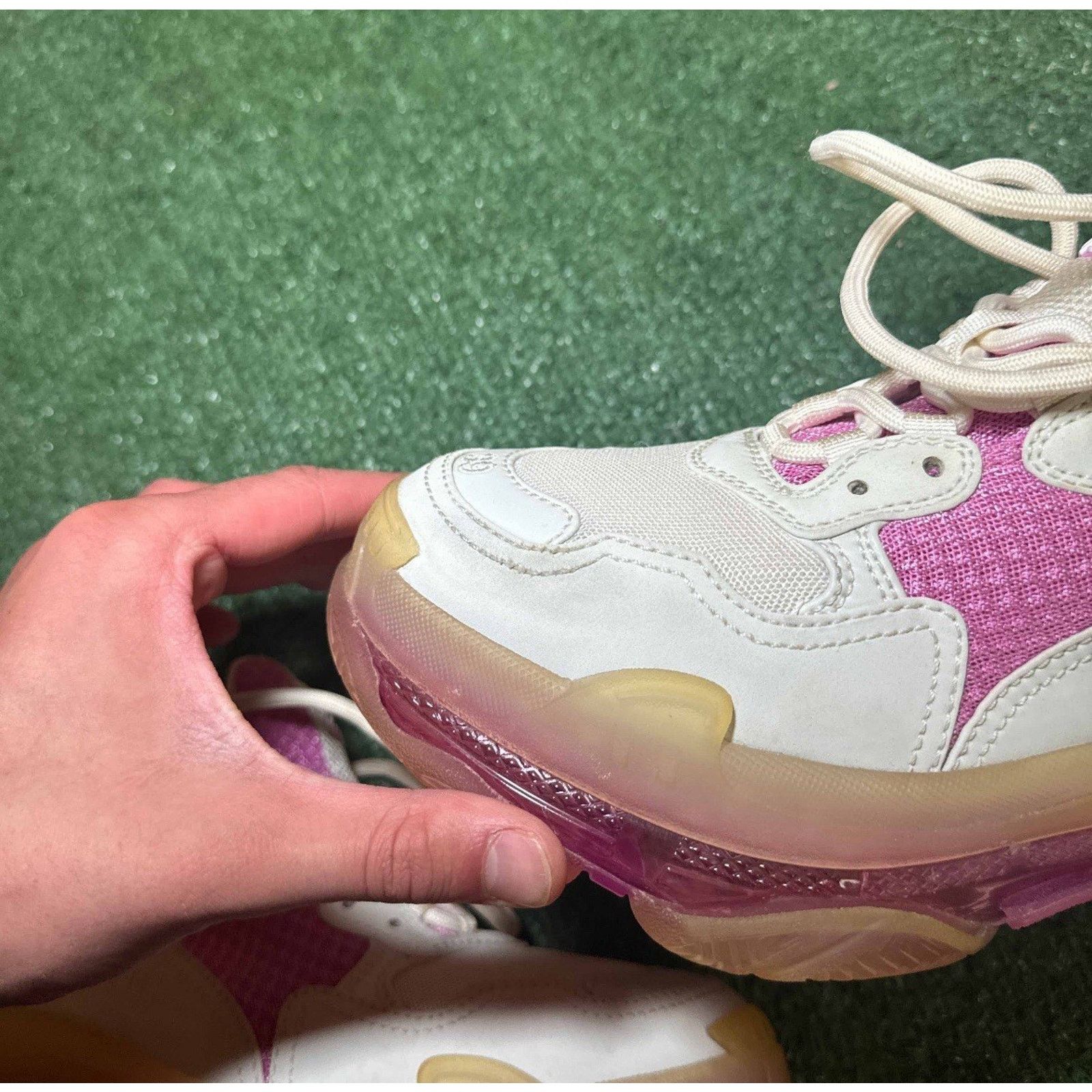 Balenciaga Balenciaga Triple S Clear Sole Trainer White Pink W Size US 9 / IT 39 - 8 Thumbnail