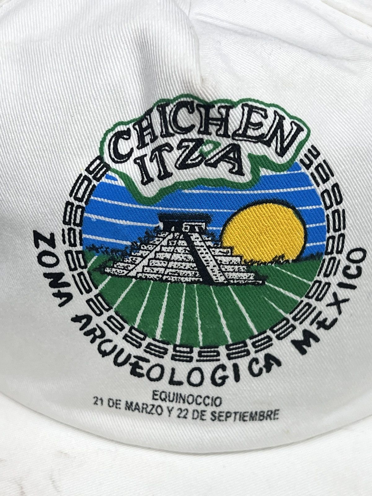 Vintage Vintage 90s Chichen Itza Mexico Spring Equinox Snapback Hat Size ONE SIZE - 3 Thumbnail
