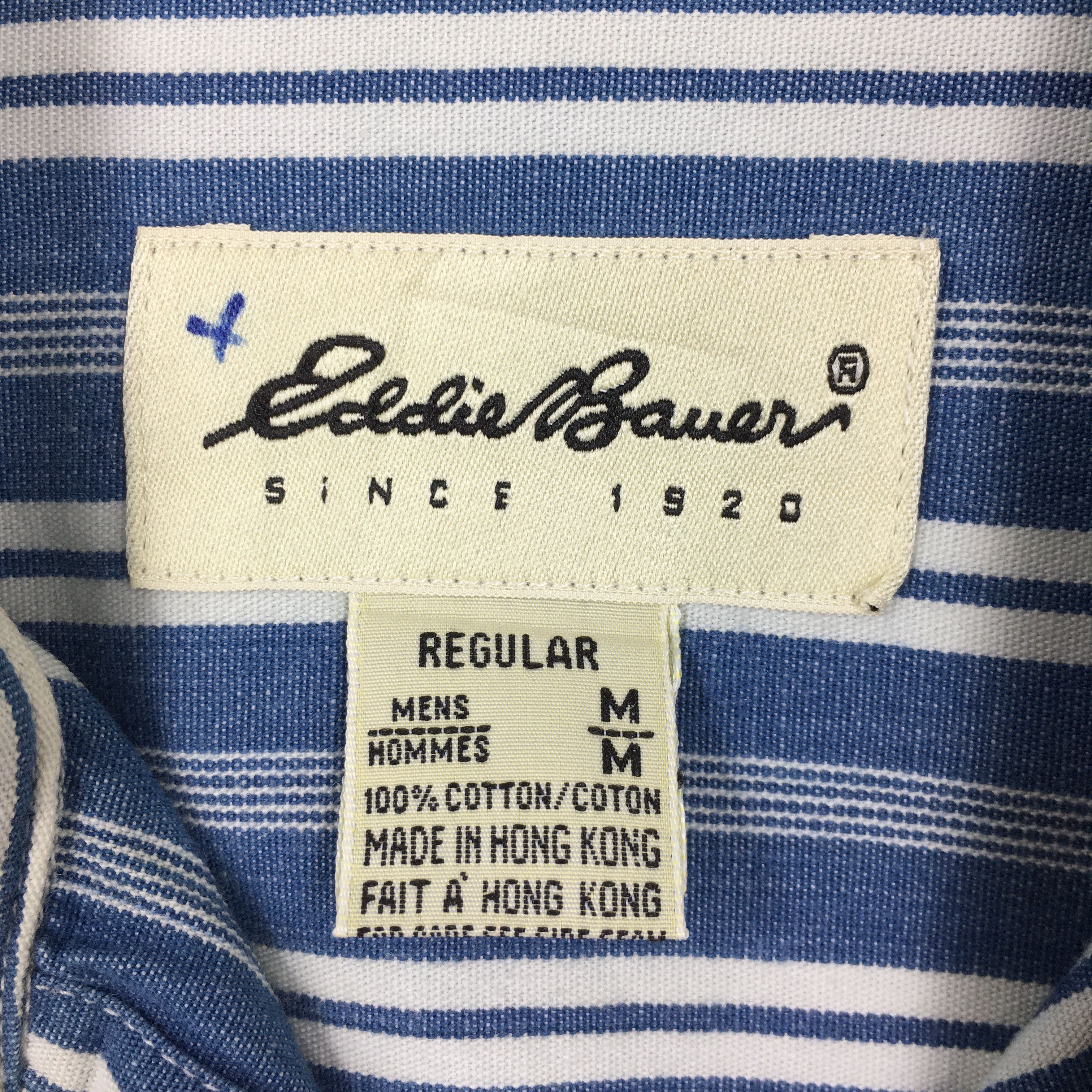 Eddie Bauer × Flannel × Vintage Vintage Eddie Bauer Striped Flannel Shirt Medium Size US M / EU 48-50 / 2 - 5 Thumbnail