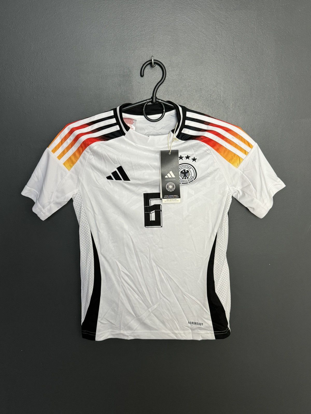 Adidas KIDS New Germany 2024 Home Kimmich Football Jersey T-Shirt Size US XS / EU 42 / 0 - 2 Thumbnail