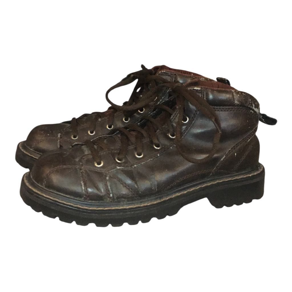 Faded Glory Faded Glory Oxford Chunk Brown Lace Up Leather Boot Shoe 7.5 Size US 7.5 / IT 37.5 - 5 Thumbnail