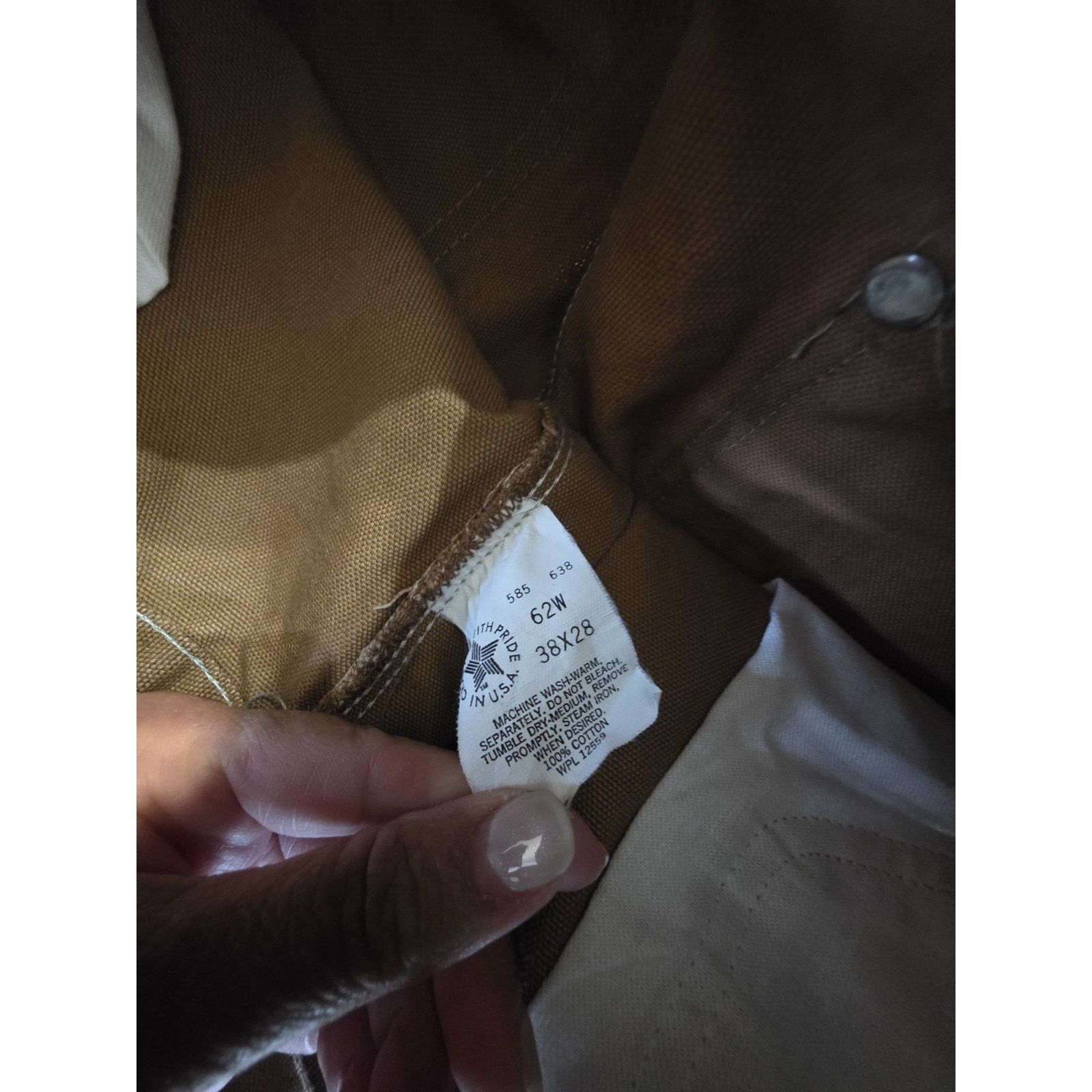 Carhartt Carhartt Double Knees Men's Size 38x28 Tan Faded Pants Size US 38 / EU 54 - 7 Thumbnail