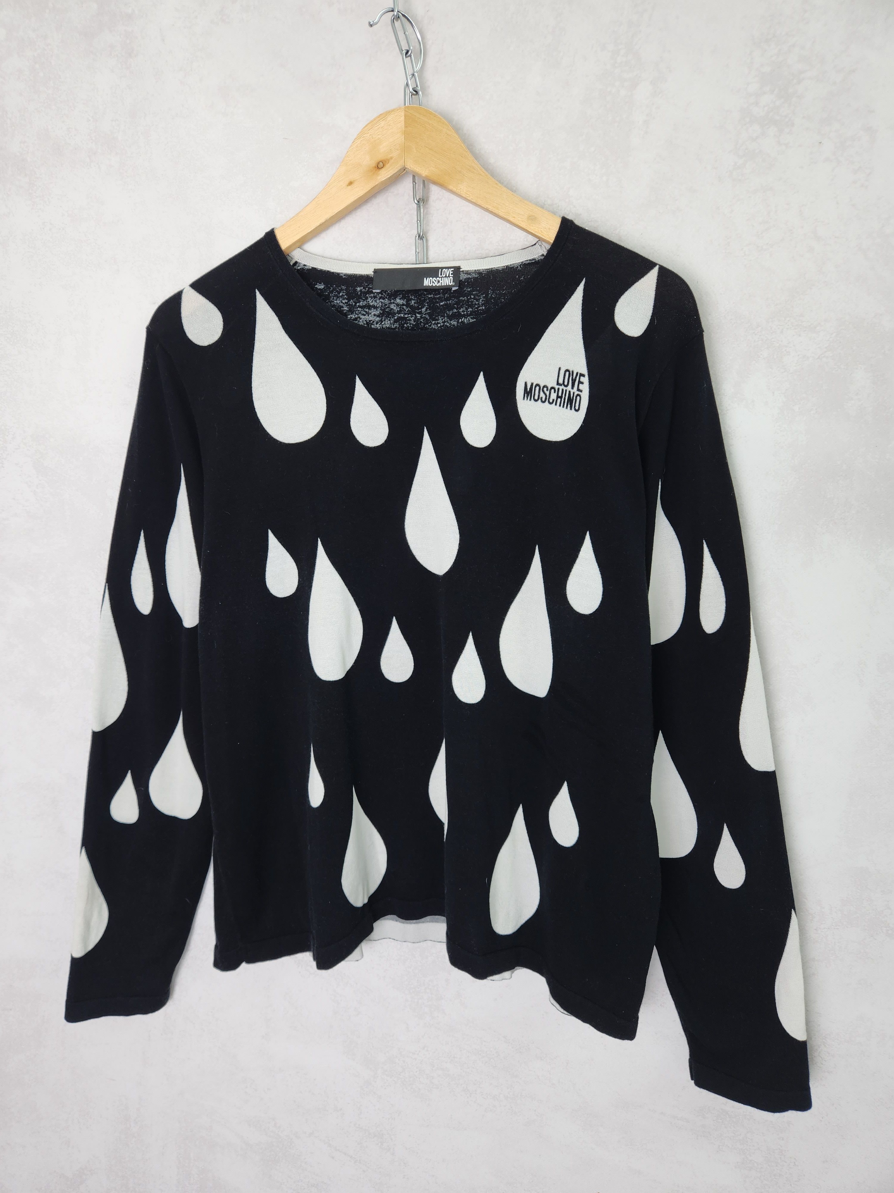 Moschino Love Moschino drops overprint long sleeve cottone size S Size S / US 4 / IT 40 - 2 Thumbnail