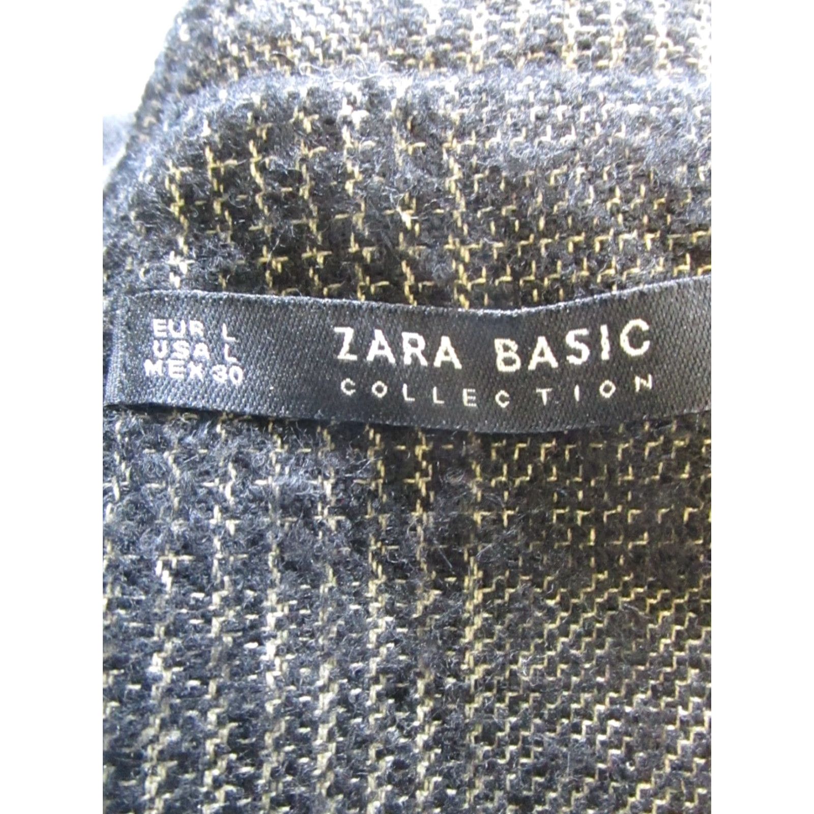 Zara Zara Vest Womens Large Black Open Front Striped Knit Casual Vest Size L / US 10 / IT 46 - 3 Thumbnail