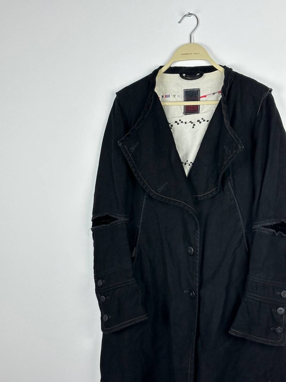 Other Marithe Francois Girbaurd Gothic Trench Coat Jacket Size M / US 6-8 / IT 42-44 - 3 Thumbnail