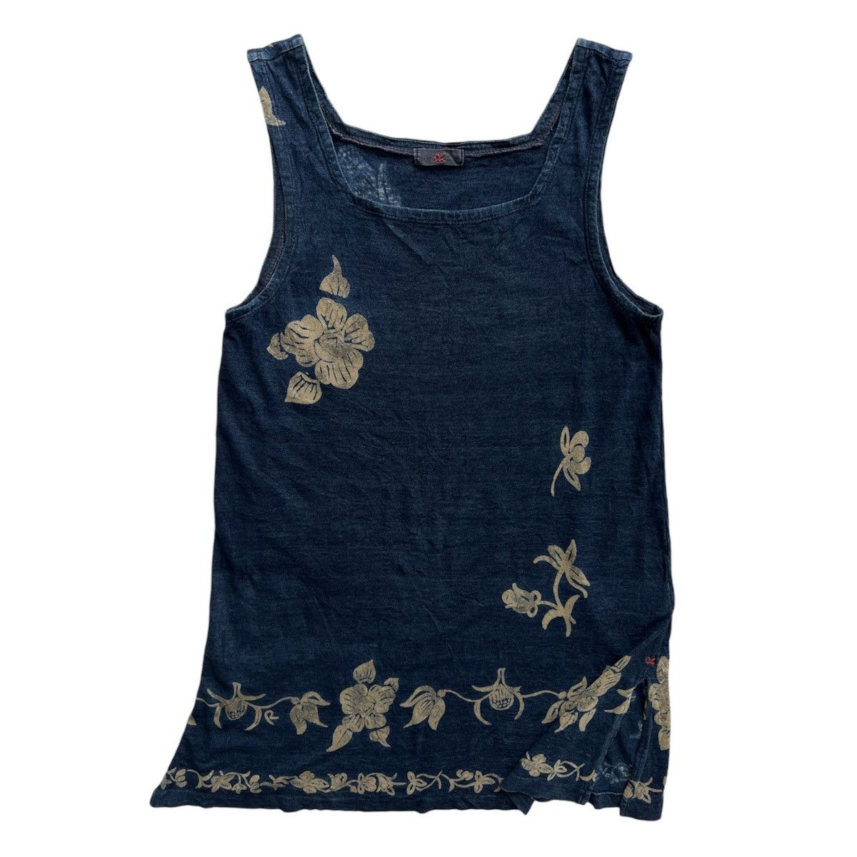 45rpm × Kapital 45RPM INDIGO HIBISCUS TANKTOP Size S / US 4 / IT 40 - 2 Thumbnail