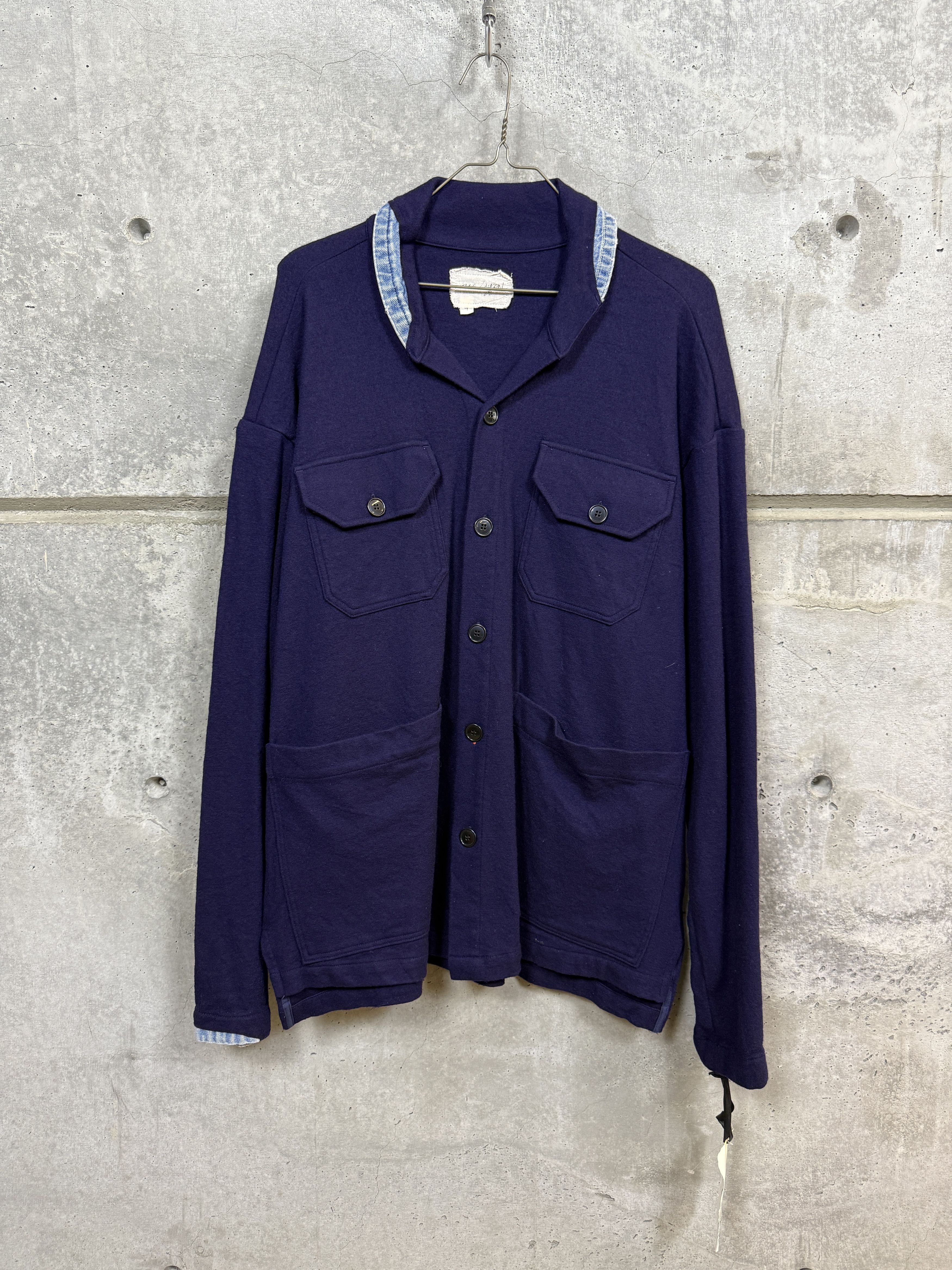 ジャケット・アウター Greg Lauren navy denim track jacket Greg Lauren Denim Track Jacket | Grailed