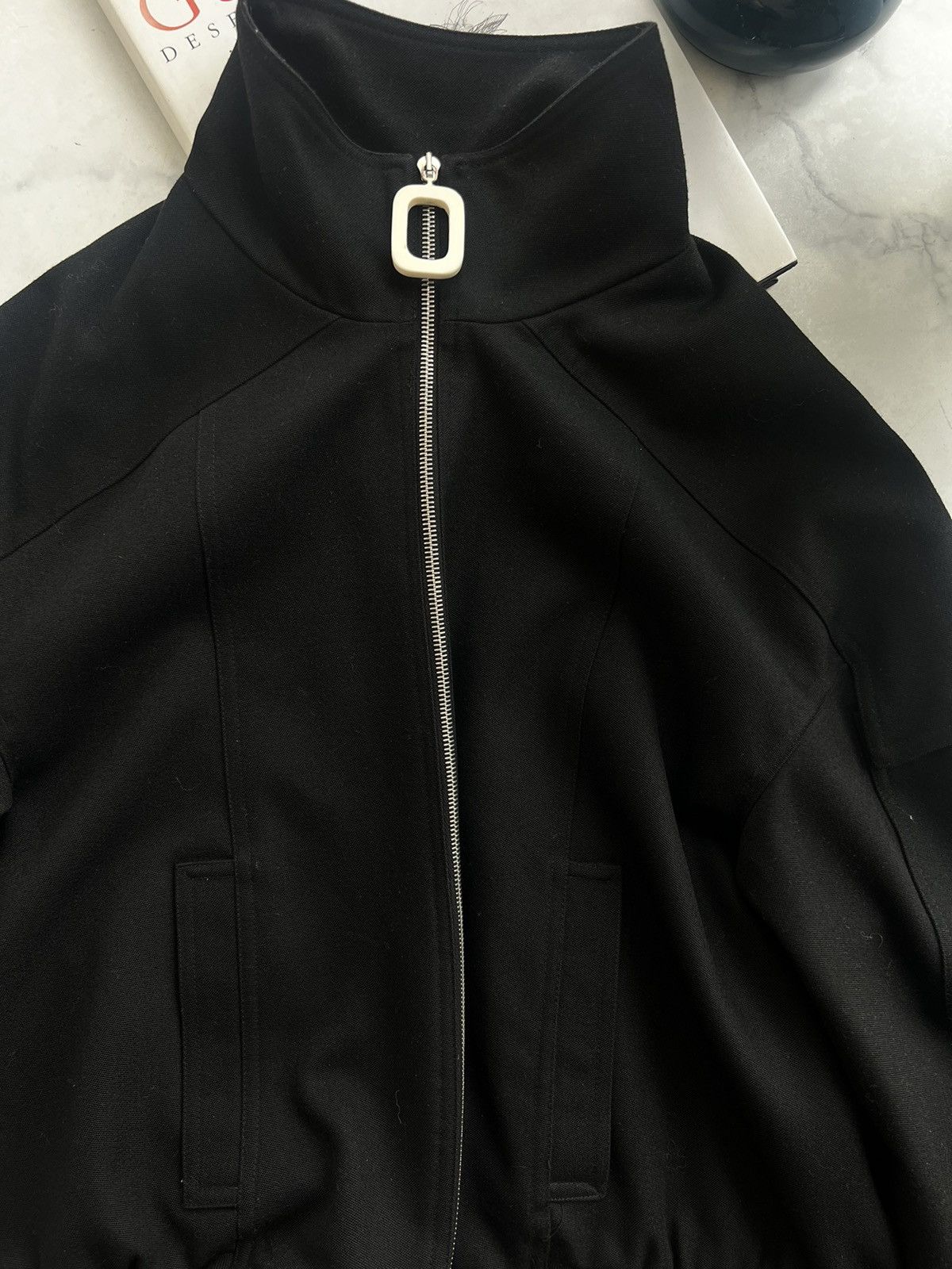 JW Anderson JW Anderson Funnel Neck Black Wool Bomber Size US L / EU 52-54 / 3 - 4 Thumbnail