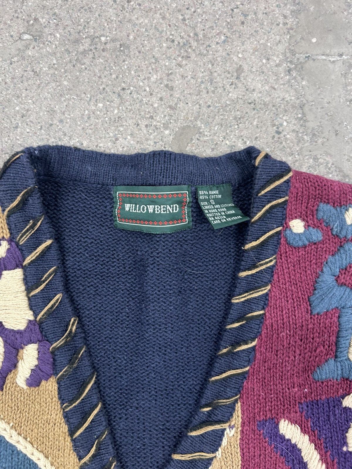 Coogi × Vintage Y2K Coogi Style Cardigan Vest Paisley Size S / US 4 / IT 40 - 3 Thumbnail