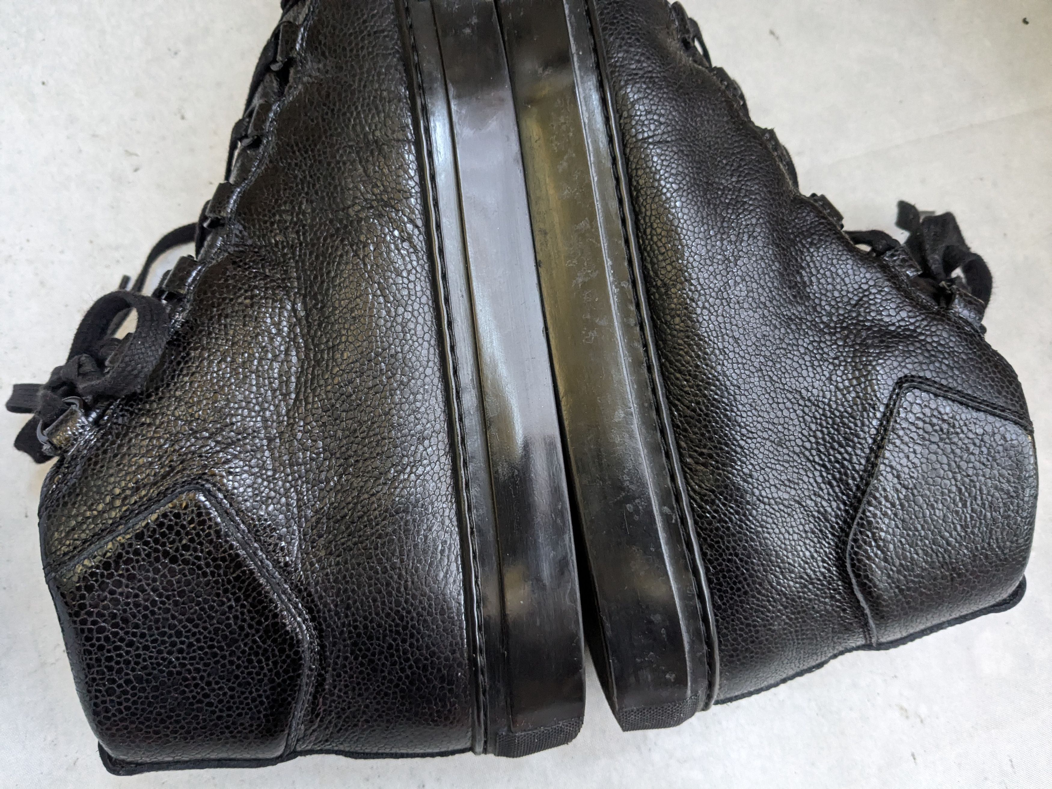 Balenciaga Balenciaga Arena High Top Sneakers Black 11 Leather Size US 11 / EU 44 - 6 Thumbnail