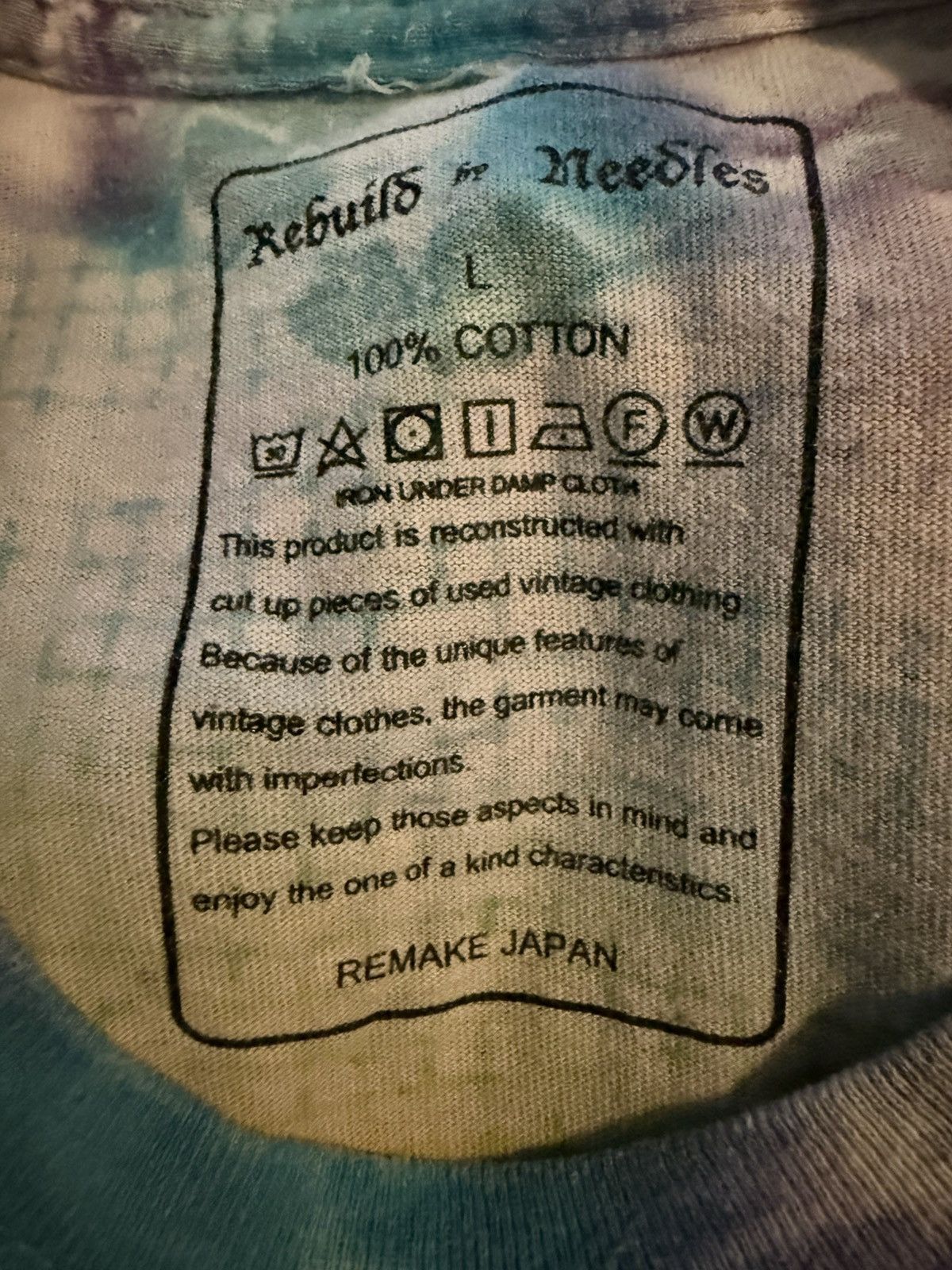 Needles Needles Rebuild Tie-Dye 5 Cuts T-Shirt Size US L / EU 52-54 / 3 - 3 Thumbnail