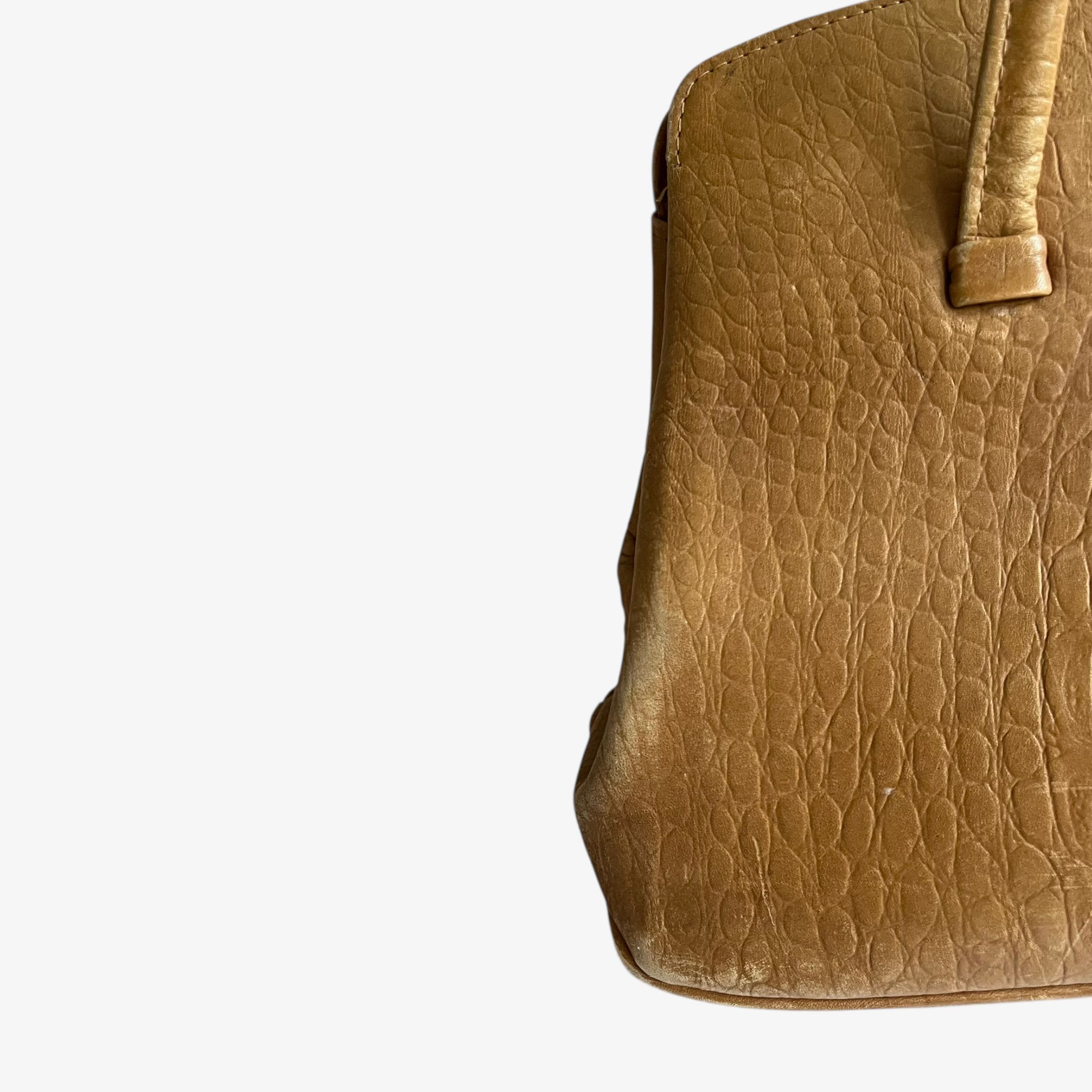 Other Vintage 1950s Crocodile Embossed Brown Leather Shoulder Bag Size ONE SIZE - 8 Thumbnail